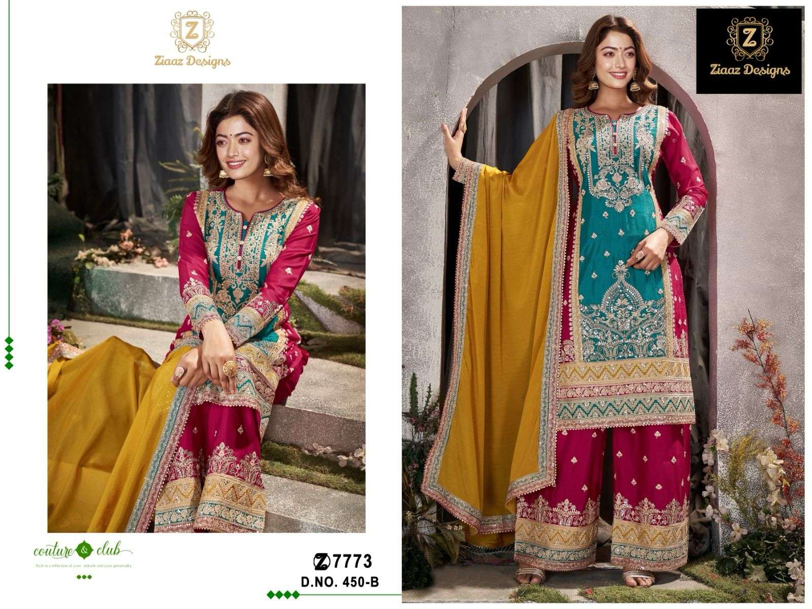 ZIAAZ DESIGNS CODE 450 WEDDING WEAR PAKISTANI SUIT