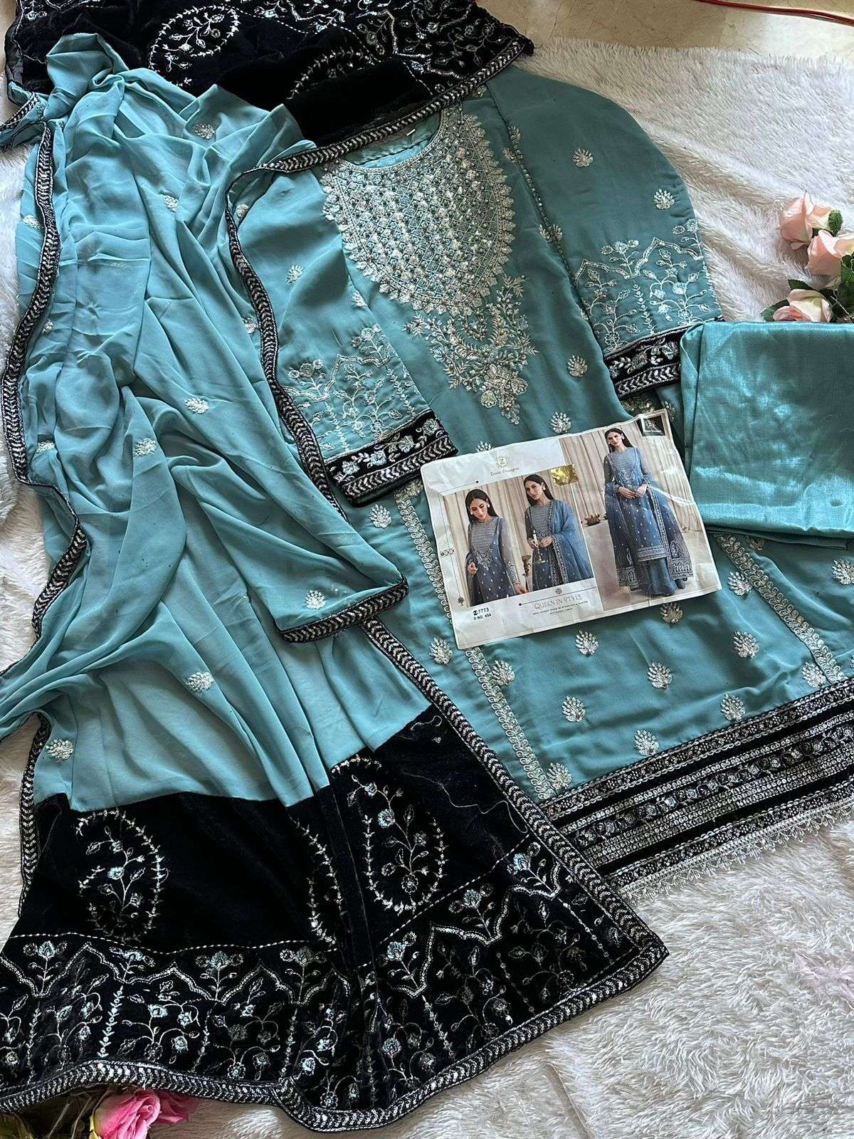 ZIAAZ DESIGNS CODE 477 BEAUTIFUL DESIGNER SUIT