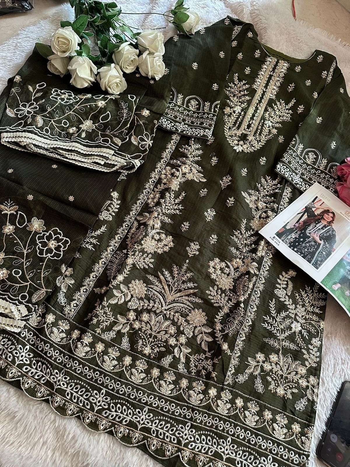 ZIAAZ DESIGNS CODE 479 HEAVY EMBROIDERY DESIGNER SUIT