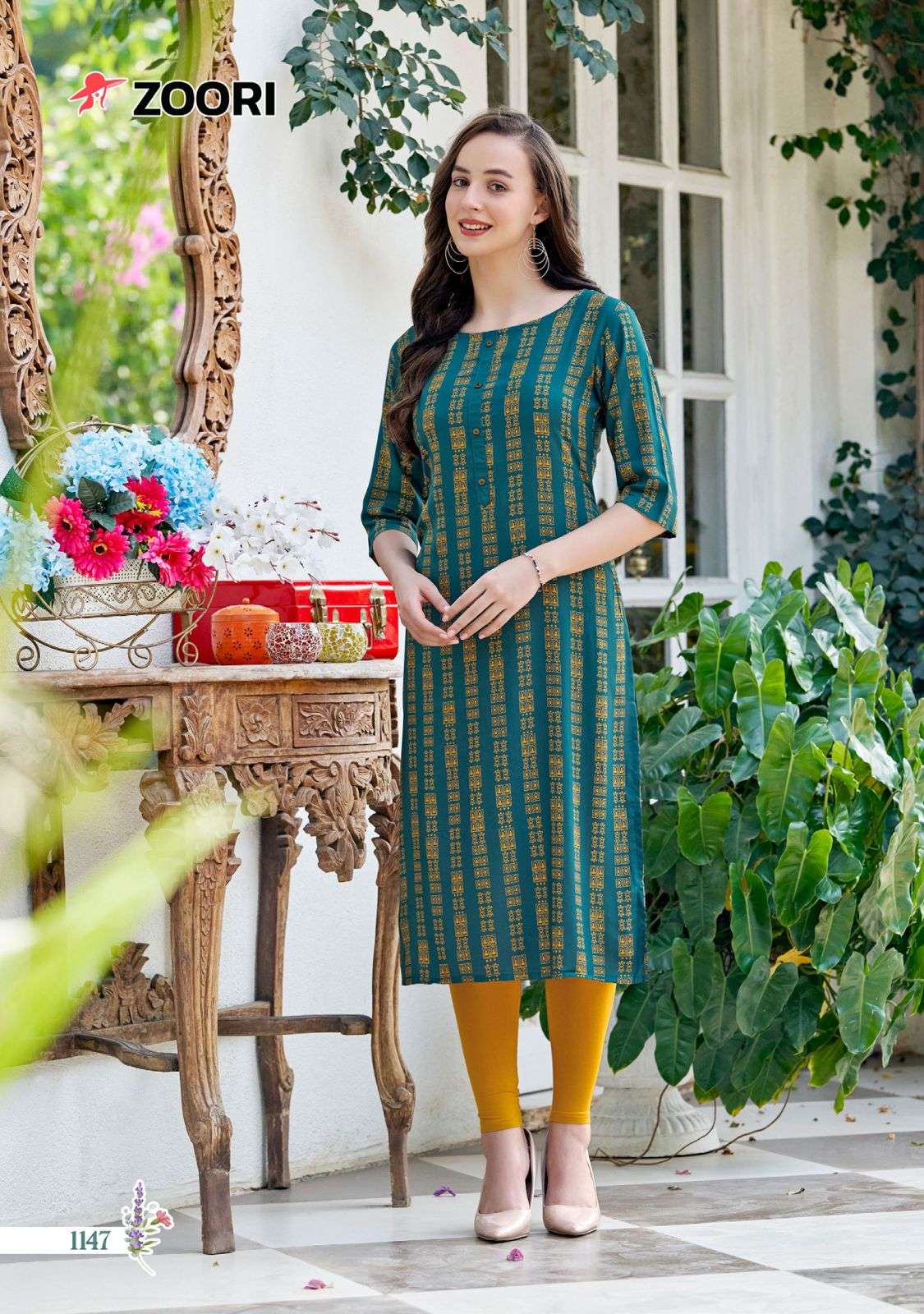 ZOORI AKSHARA VOL 25 RAYON LADIES KURTI 