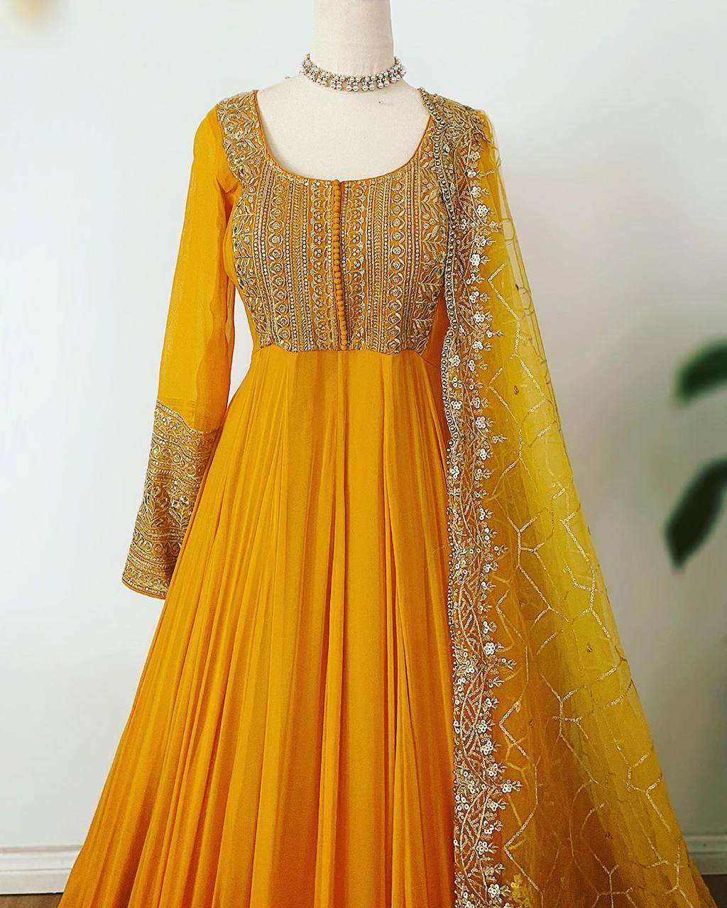 ZSR 3059 GOWN DUPATTA