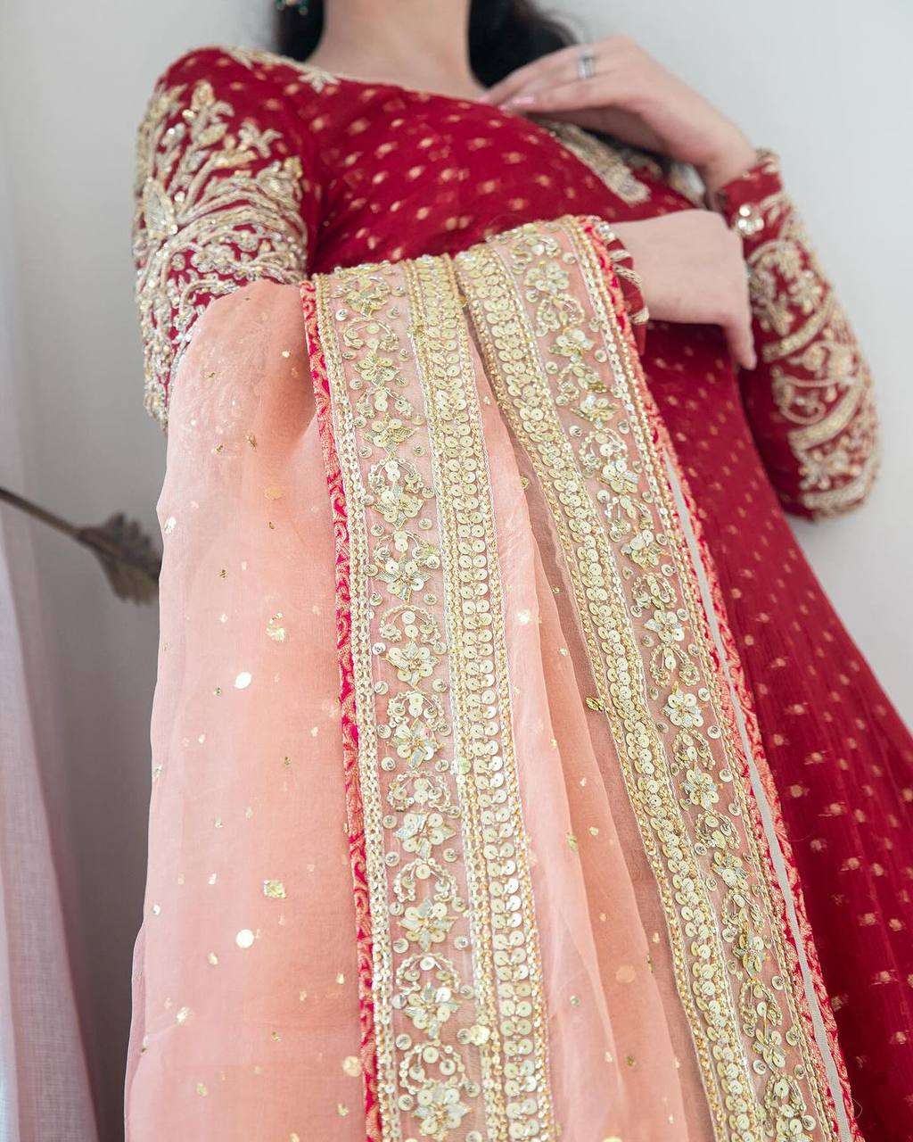 ZSR 3060 GOWN DUPATTA
