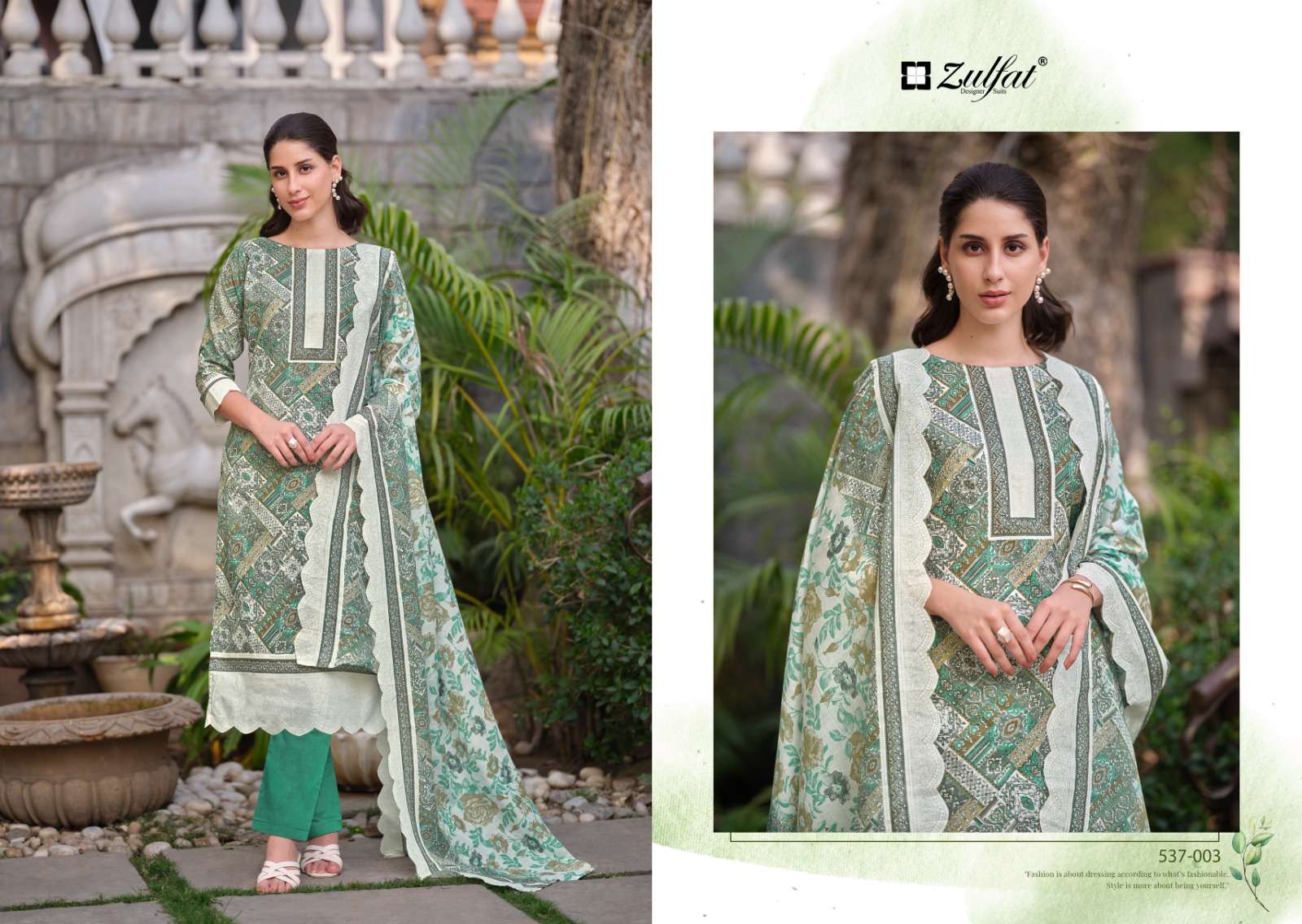 ZULFAT DESIGNER SUITS MARYAM VOL 2 COTTON SALWAR SUIT