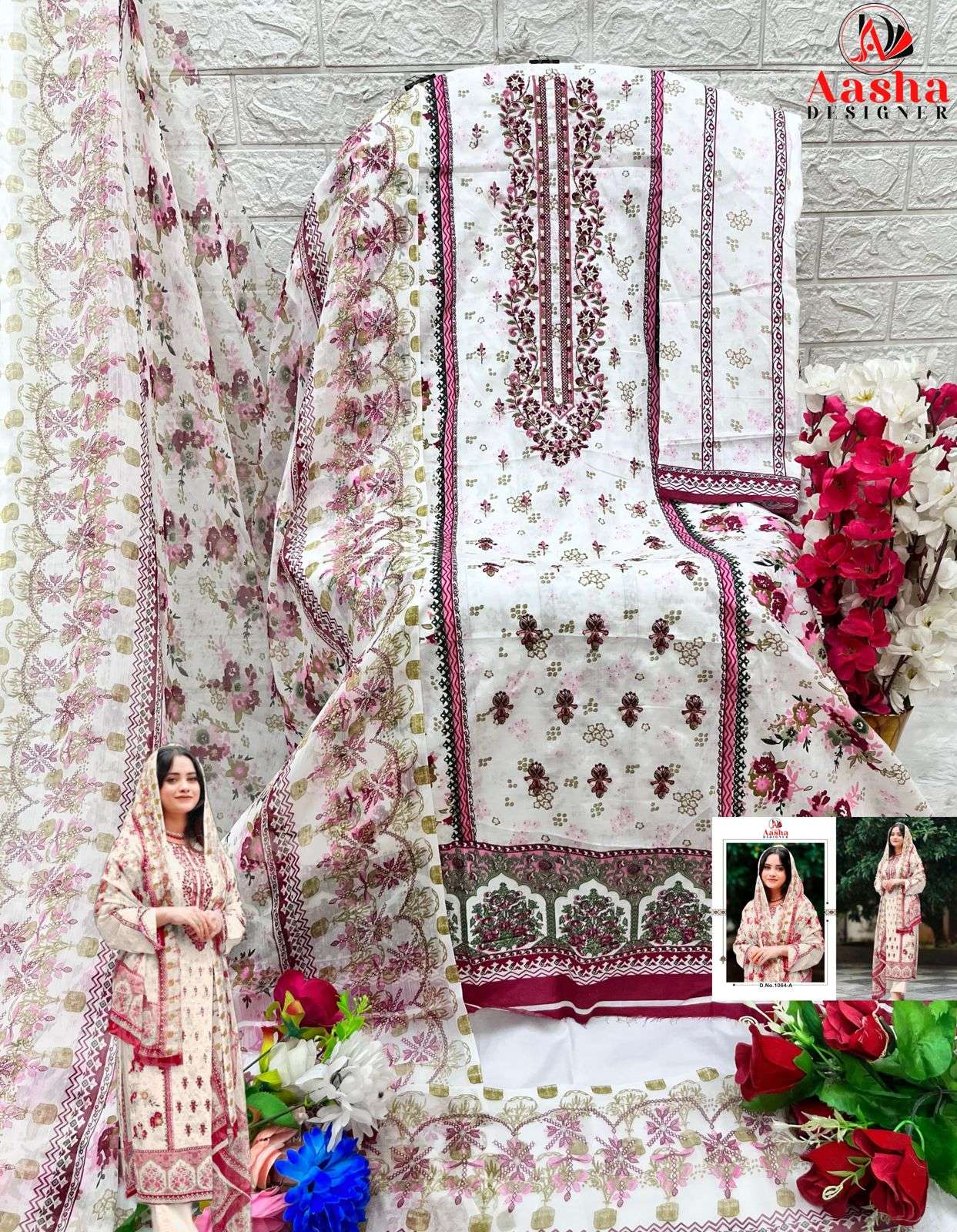 AASHA DESIGNER HARSHA VOL 5 COTTON FANCY SALWAR KAMEEZ 