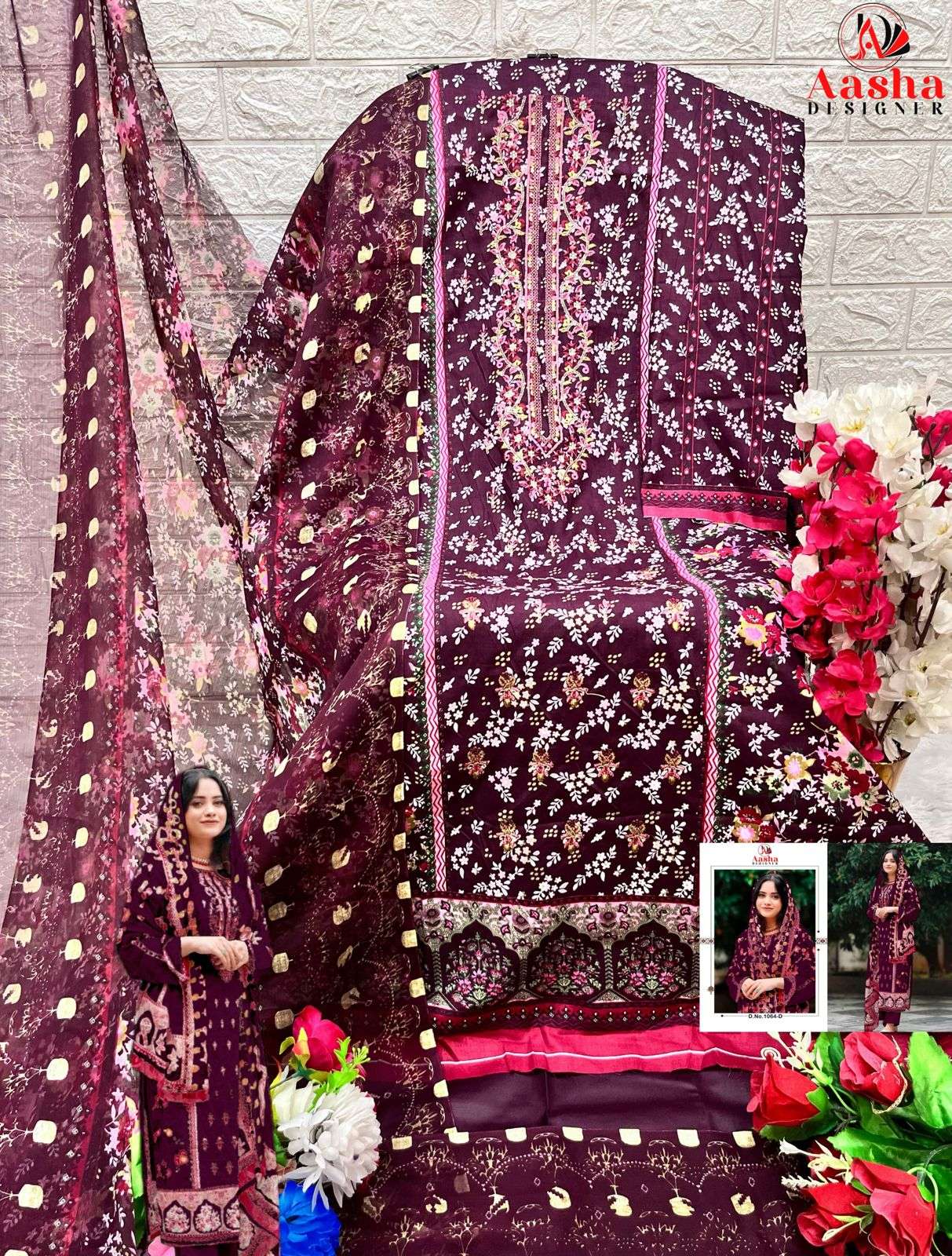 AASHA DESIGNER HARSHA VOL 5 COTTON FANCY SALWAR KAMEEZ 