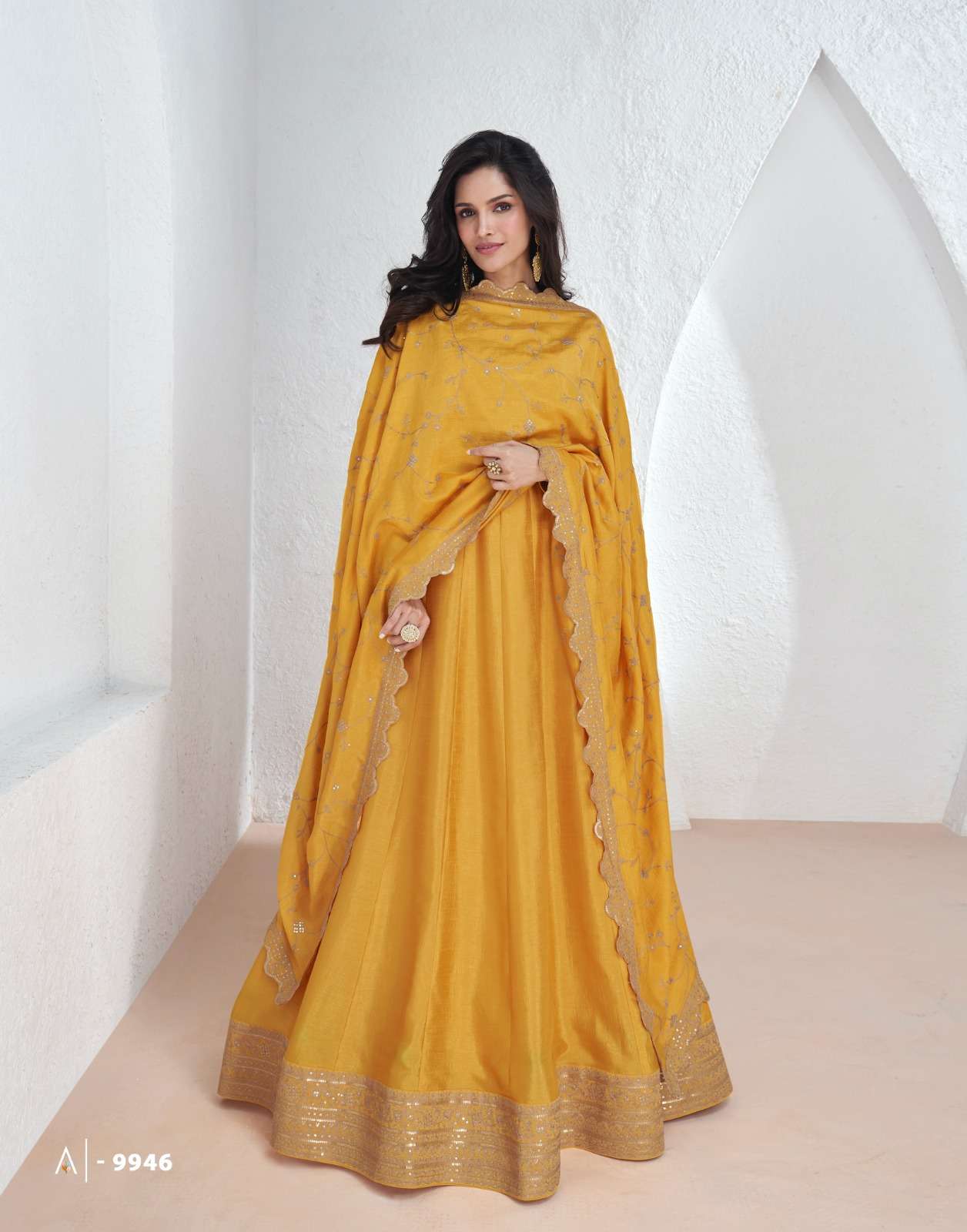 AASHIRWAD CREATION SAROJ DESIGNER LONG PARTY WEAR GOWN DRESS