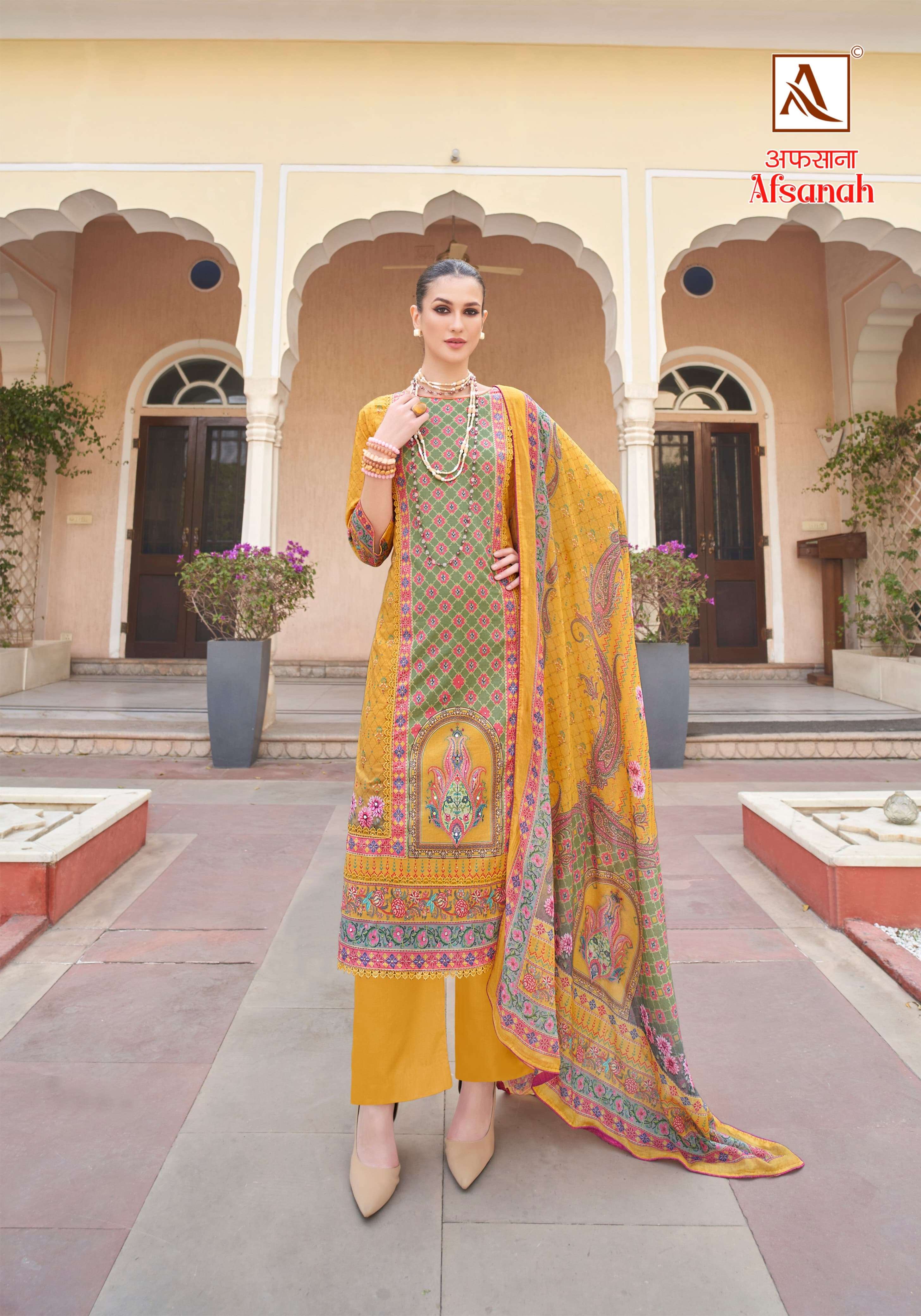 ALOK SUITS AFSANAH LAWN COTTON FANCY WORK SUIT