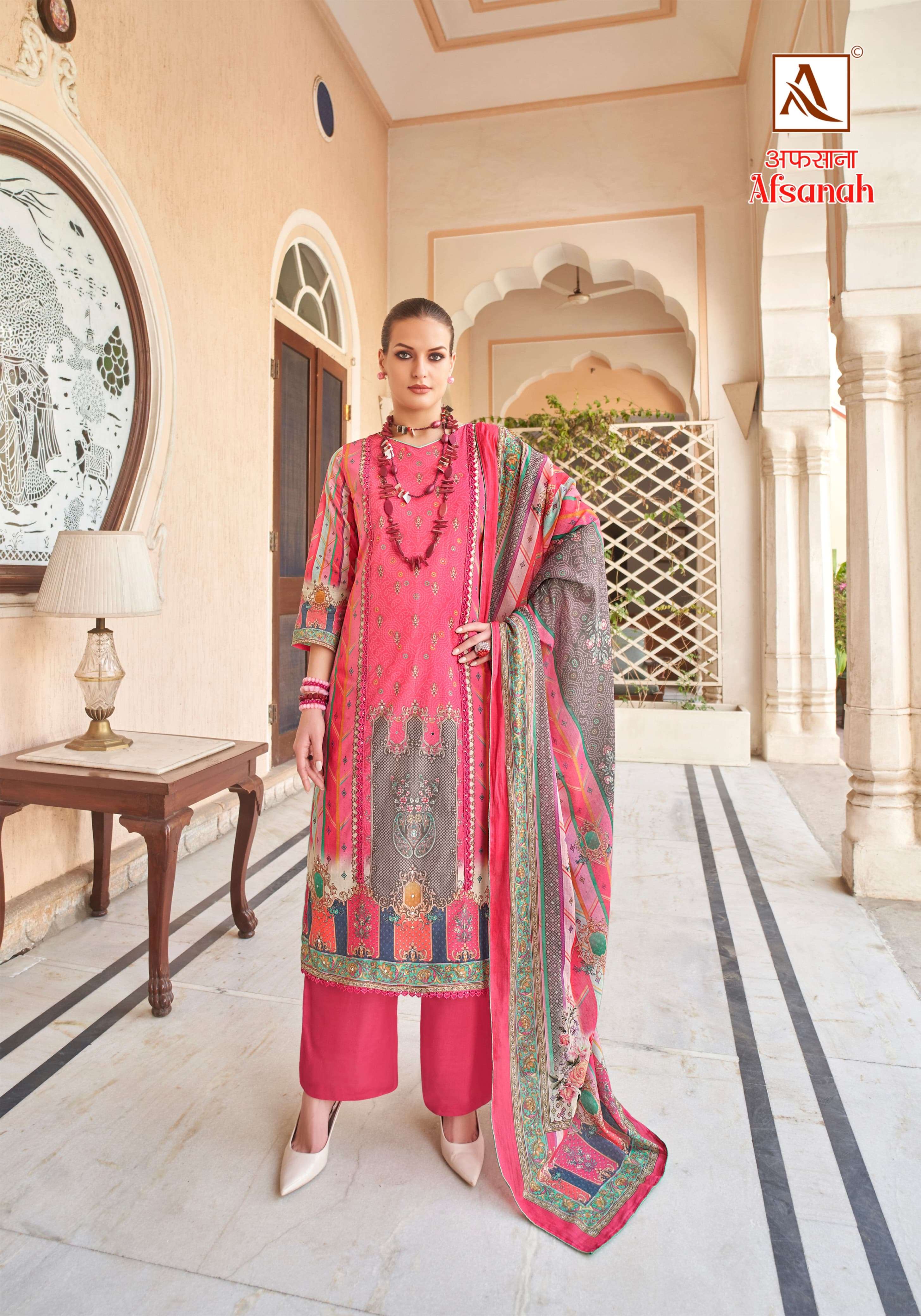 ALOK SUITS AFSANAH LAWN COTTON FANCY WORK SUIT