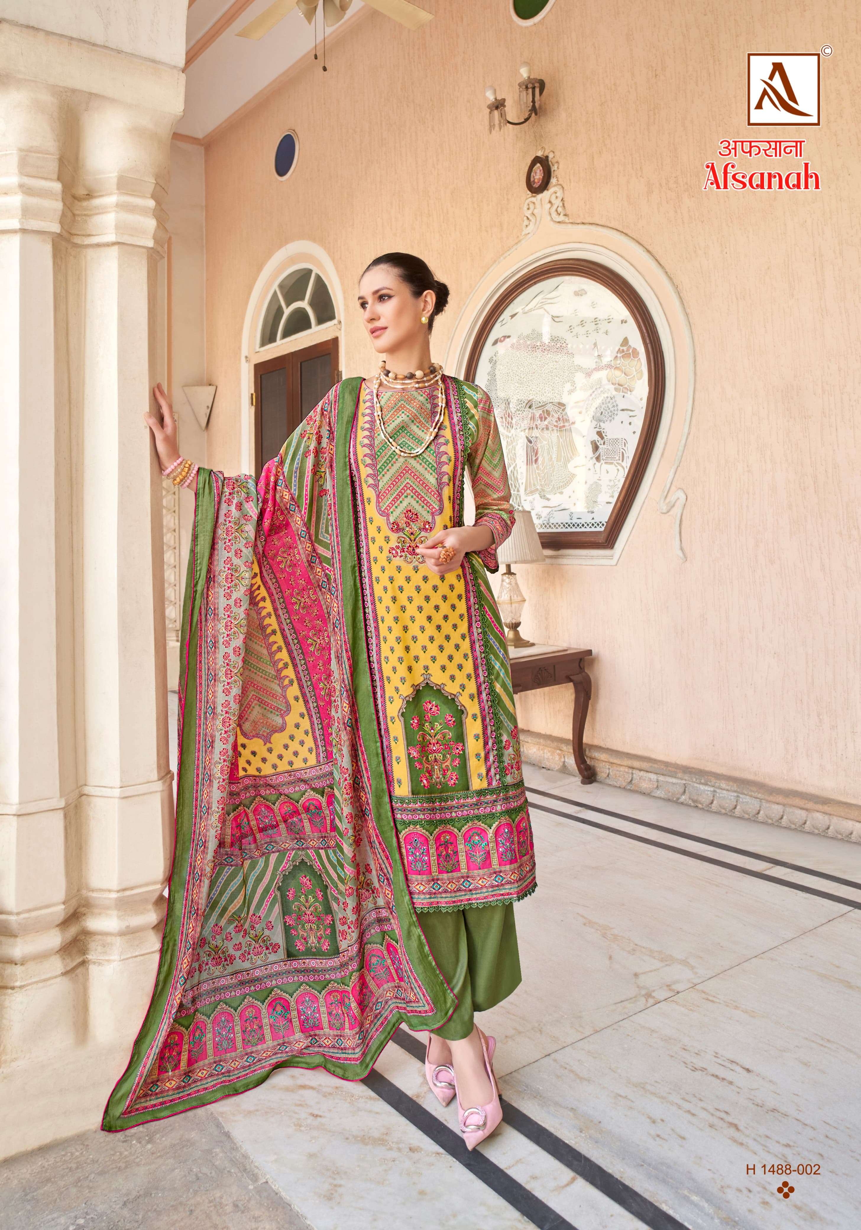 ALOK SUITS AFSANAH LAWN COTTON FANCY WORK SUIT
