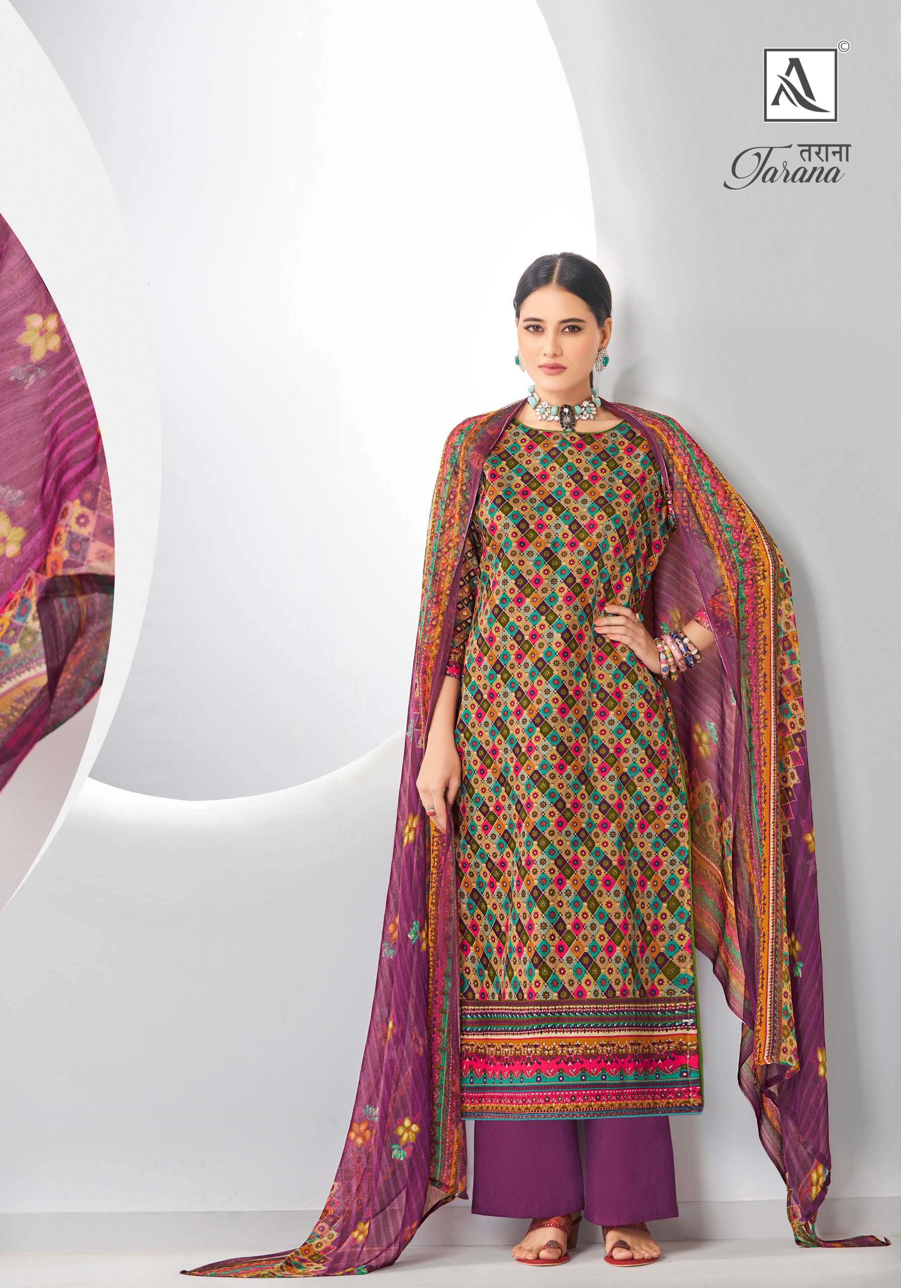 ALOK SUITS TARANA JAM COTTON HAND WORK SUIT