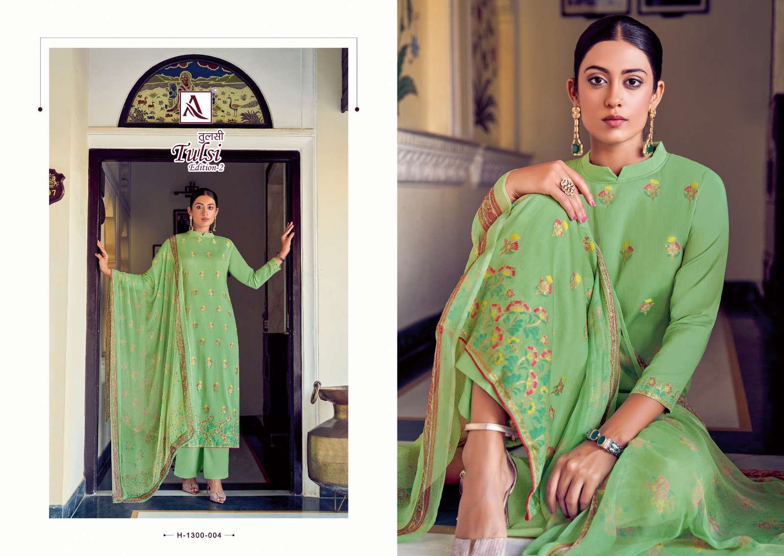 ALOK SUITS TULSI EDITION VOL 2 COTTON JACQUARD SUIT