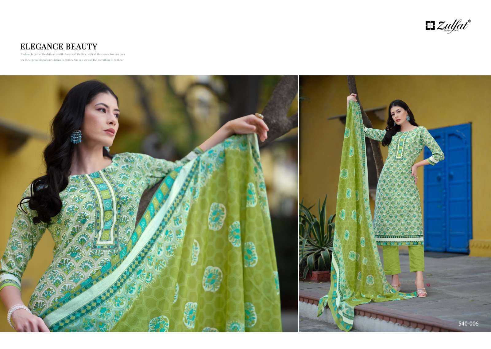ZULFAT DESIGNER SUITS FARHANA VOL 3 COTTON SALWAR SUIT