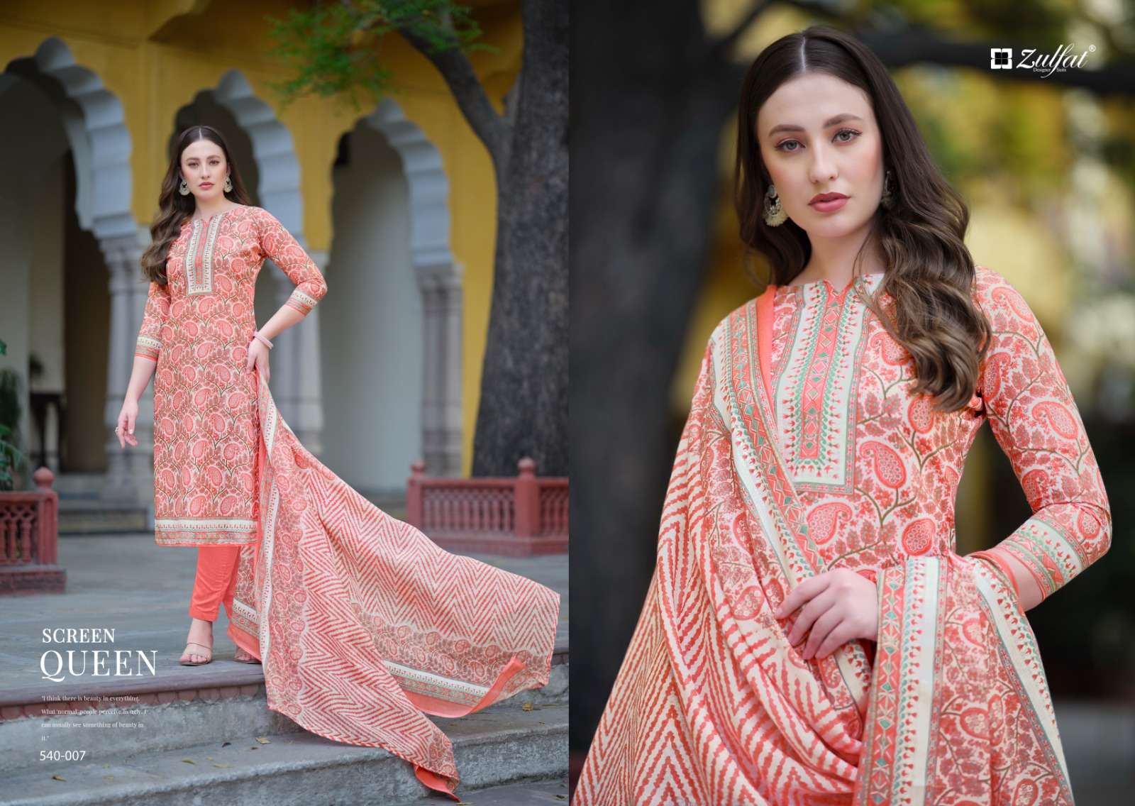 ZULFAT DESIGNER SUITS FARHANA VOL 3 COTTON SALWAR SUIT