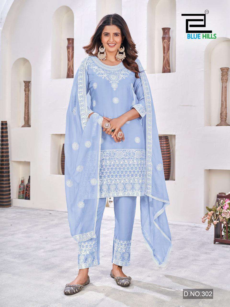 BLUE HILLS HEENAZ VOL 3 KURTI COMBO SET 