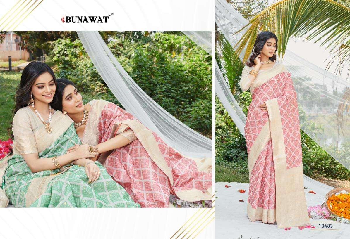BUNAWAT AHANA COTTON PRINT LADIES SAREE COLLECTION