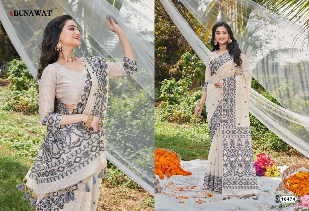 BUNAWAT KRITHIKA COTTON FANCY LADIES SAREE