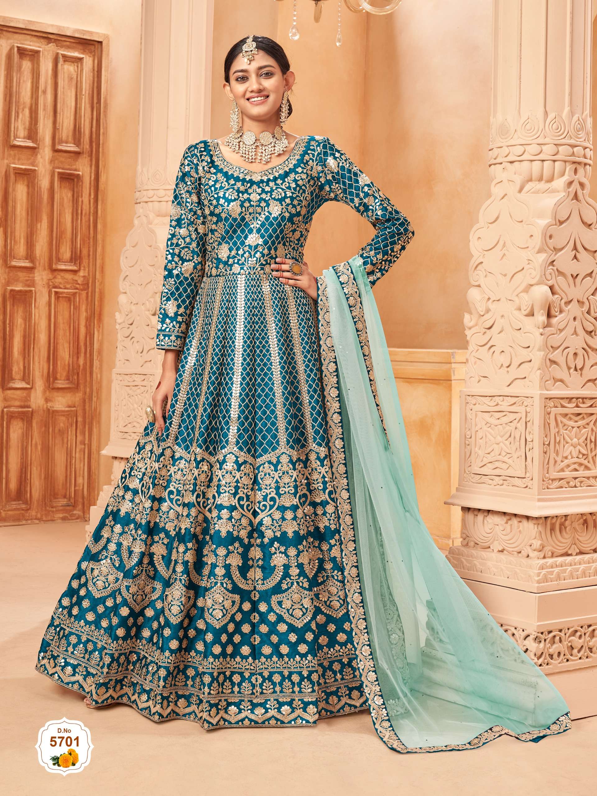 DANI CREATION AANAYA VOL 157 SILK HEAVY DESIGNER PARTY WEAR SUIT