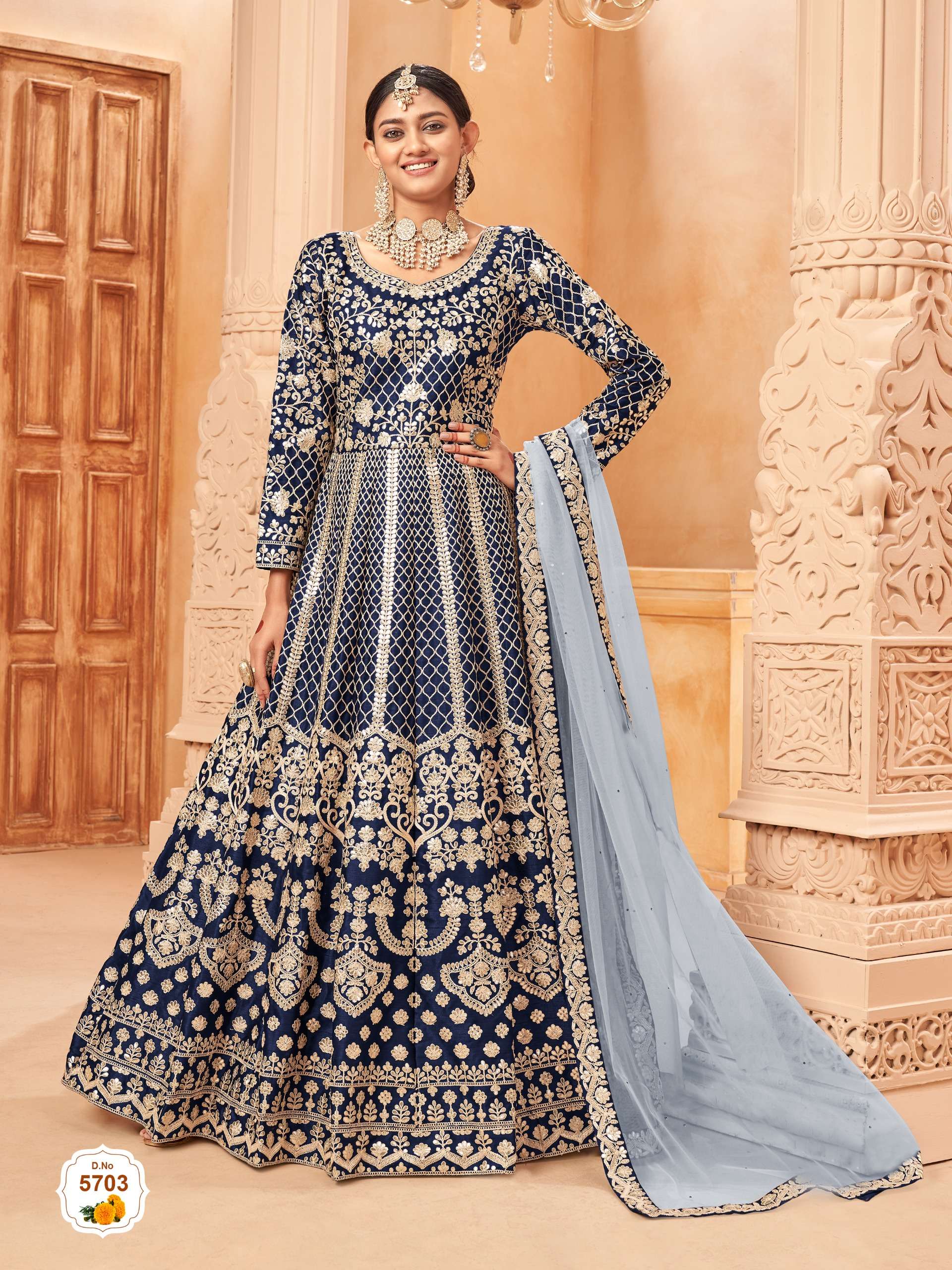 DANI CREATION AANAYA VOL 157 SILK HEAVY DESIGNER PARTY WEAR SUIT
