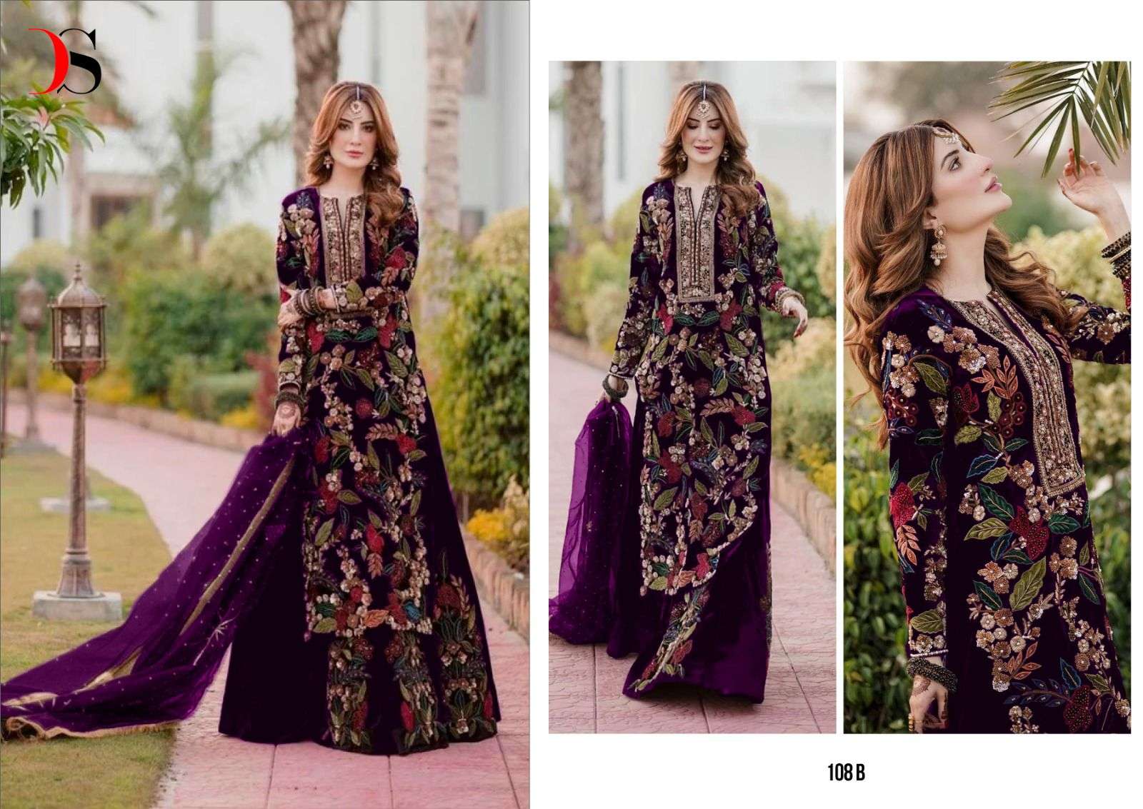 DEEPSY SUITS D NO 108 HEAVY EMBROIDERY DESIGNER SUIT