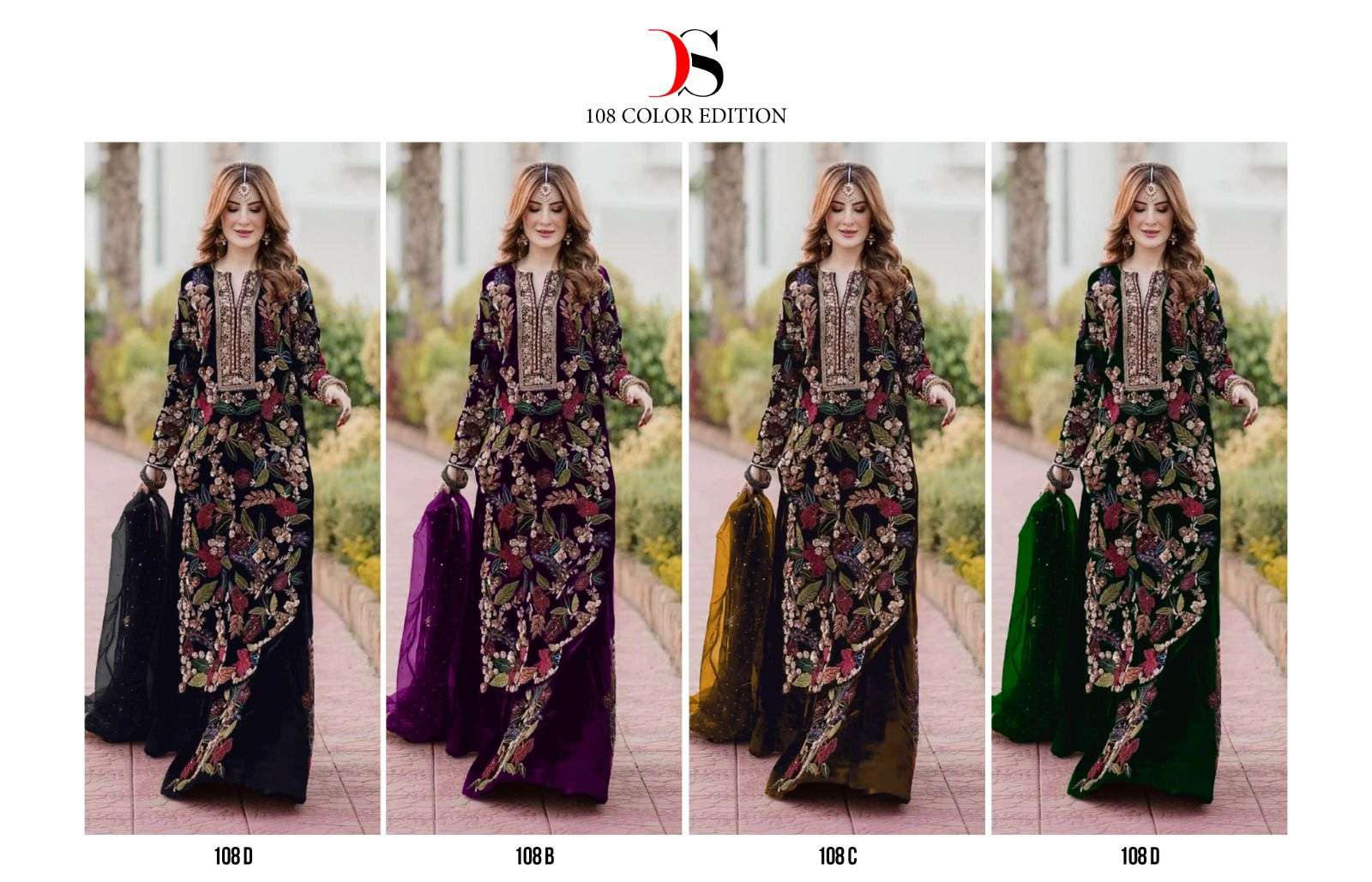 DEEPSY SUITS D NO 108 HEAVY EMBROIDERY DESIGNER SUIT