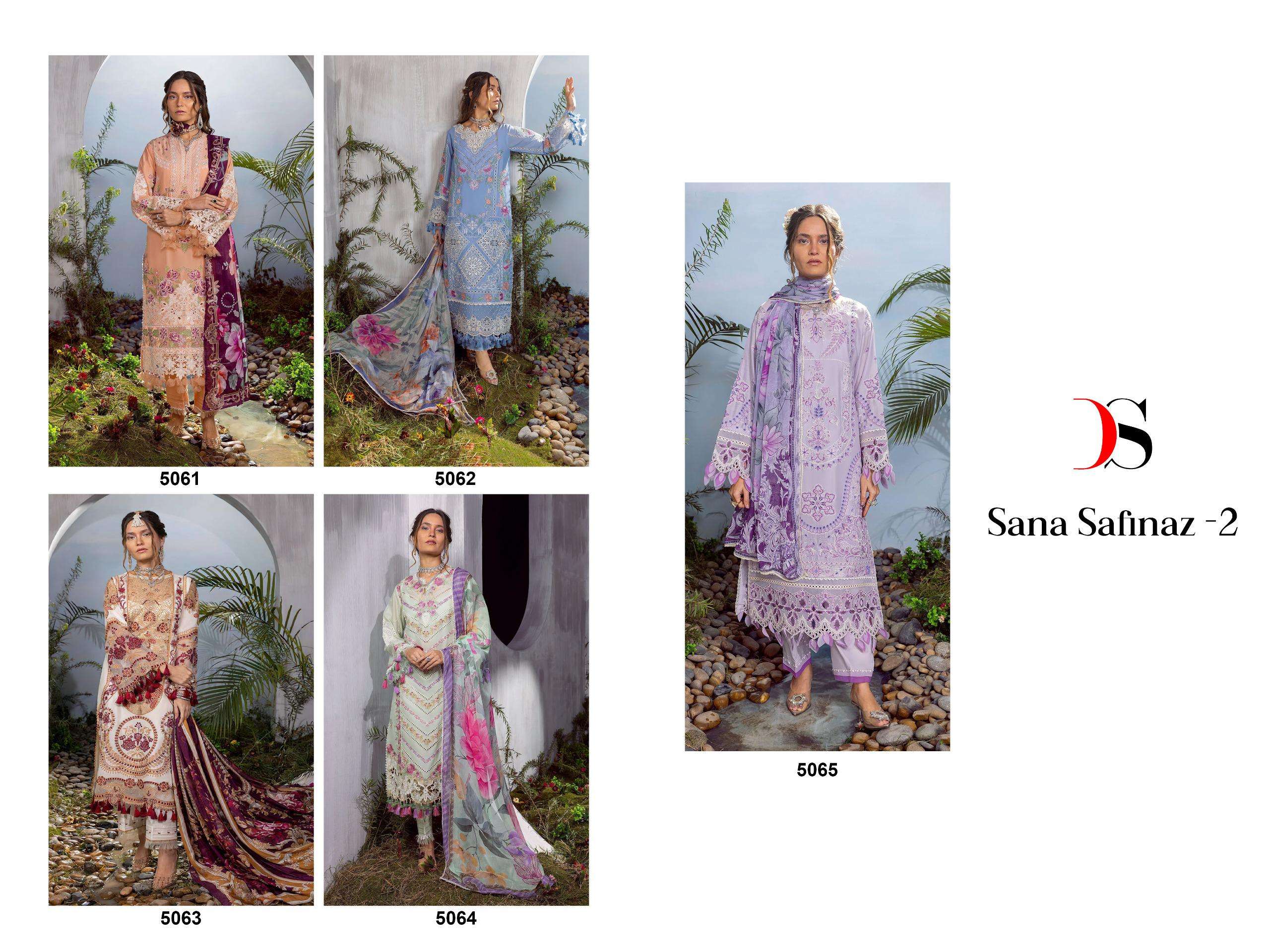 DEEPSY SUITS SANA SAFINAZ LAWN 24 VOL 2 COTTON SALWAR KAMEEZ 