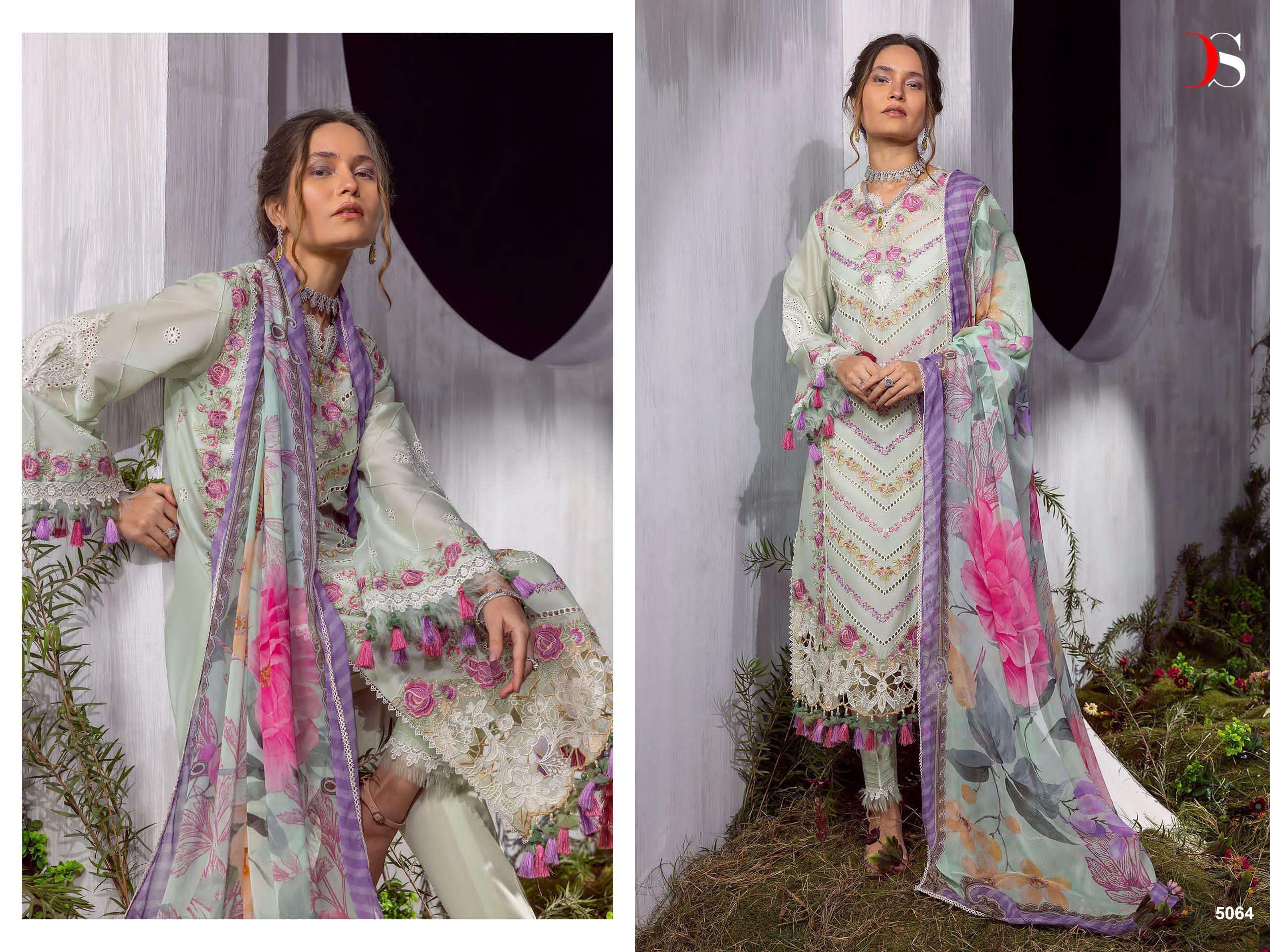 DEEPSY SUITS SANA SAFINAZ LAWN 24 VOL 2 COTTON SALWAR KAMEEZ 