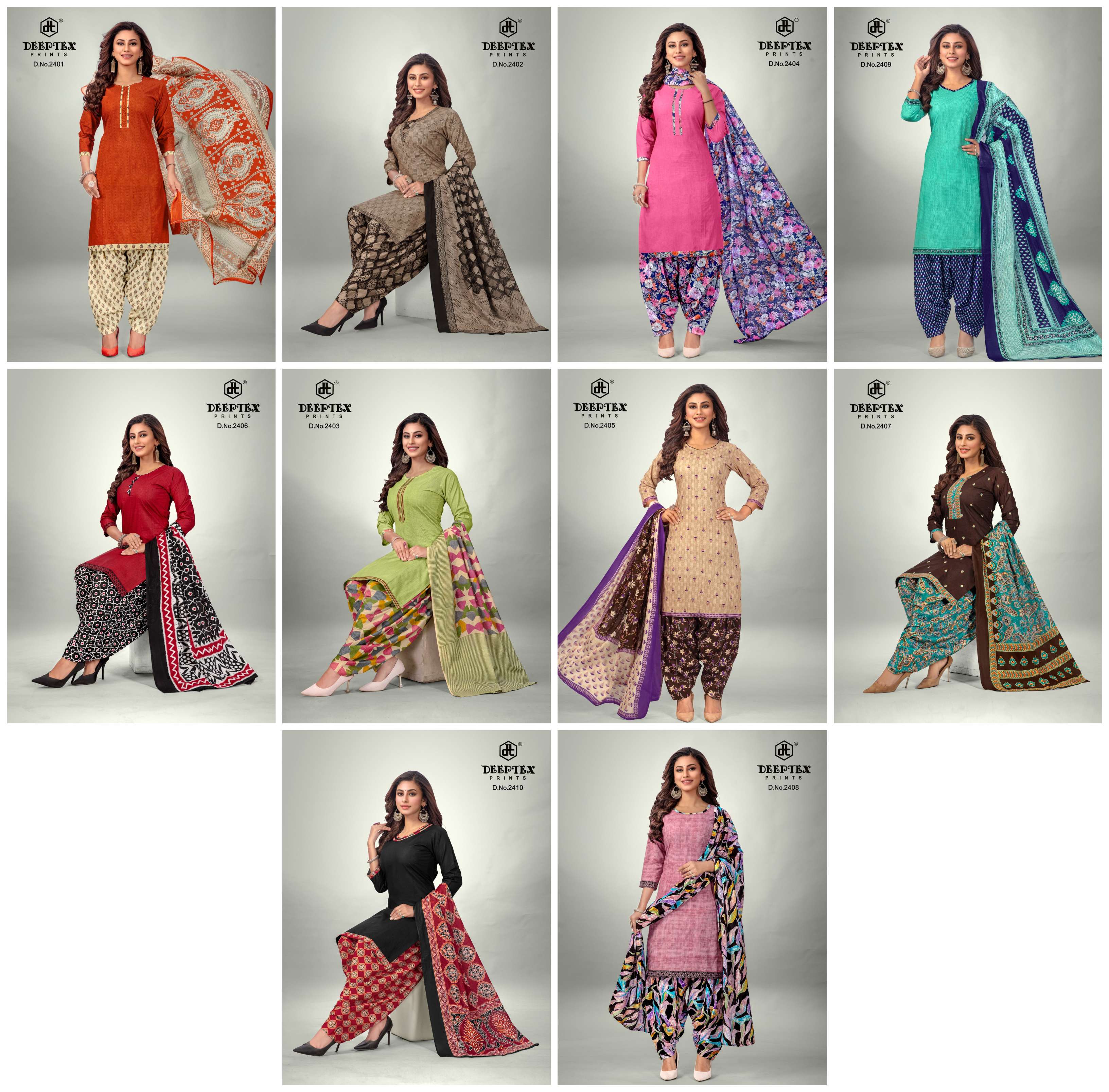 DEEPTEX PRINTS PICHKARI VOL 24 COTTON PRINTED SALWAR SUIT