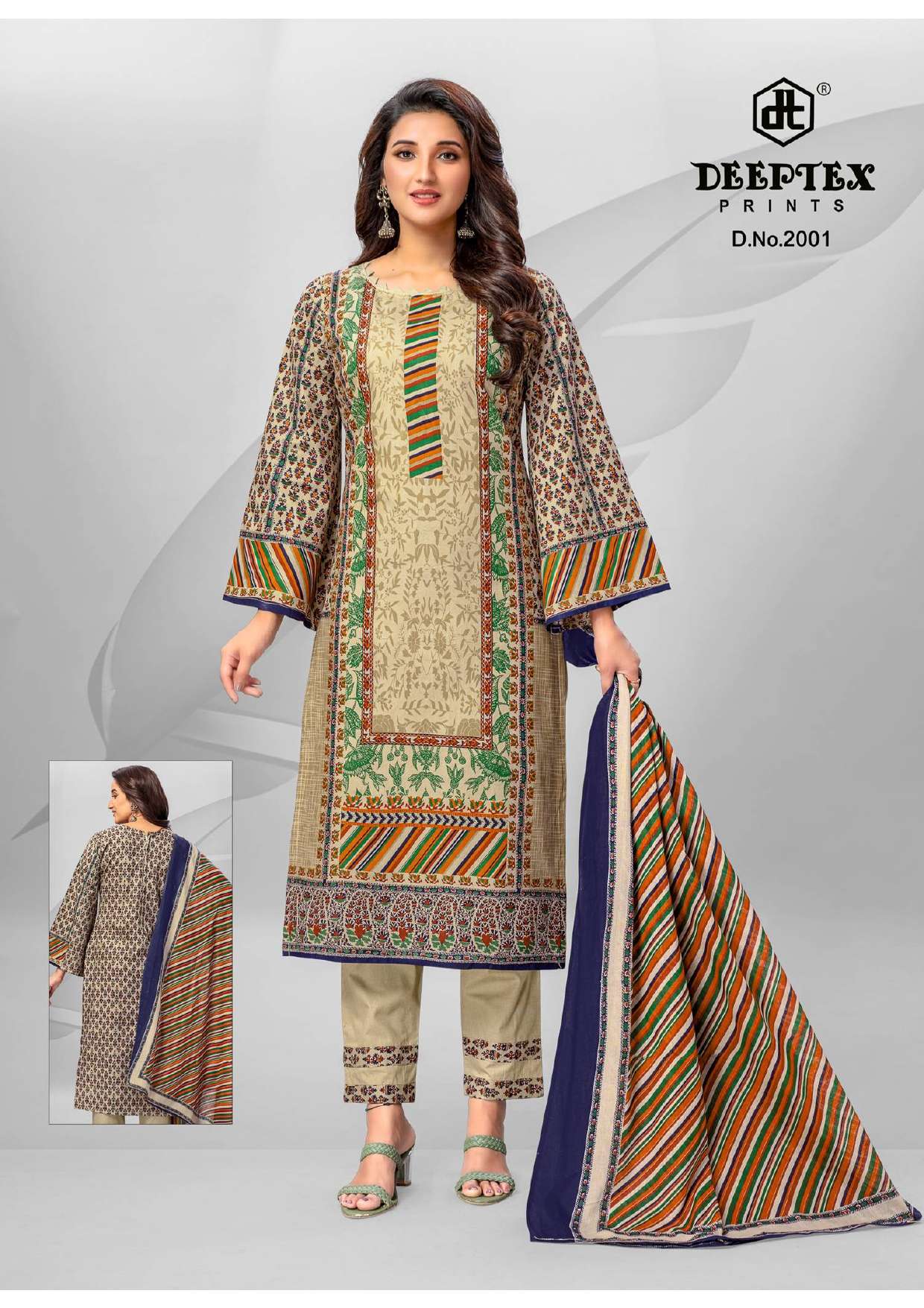 DEEPTEX PRINTS ROOHI ZARA VOL 2 LAWN COTTON SUIT