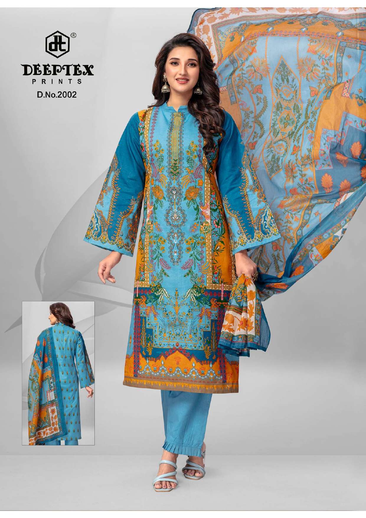 DEEPTEX PRINTS ROOHI ZARA VOL 2 LAWN COTTON SUIT