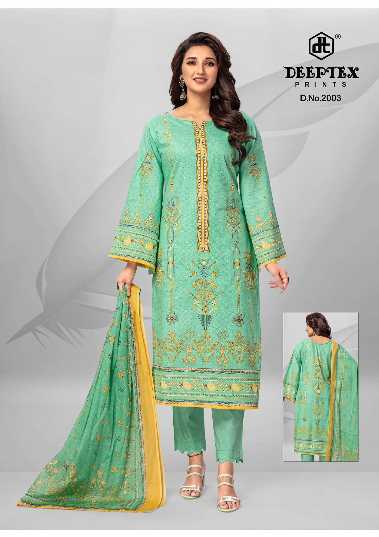 DEEPTEX PRINTS ROOHI ZARA VOL 2 LAWN COTTON SUIT