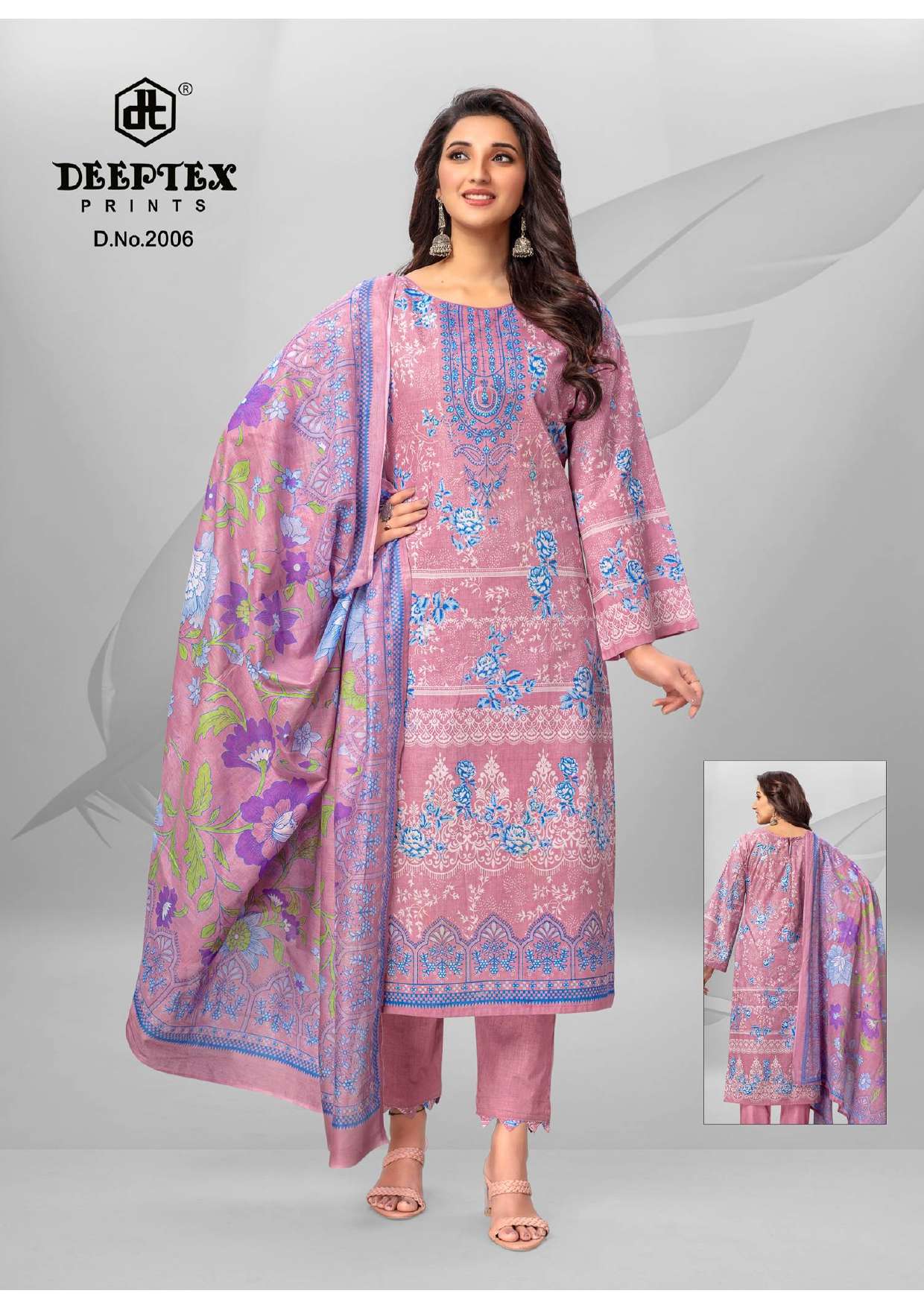 DEEPTEX PRINTS ROOHI ZARA VOL 2 LAWN COTTON SUIT