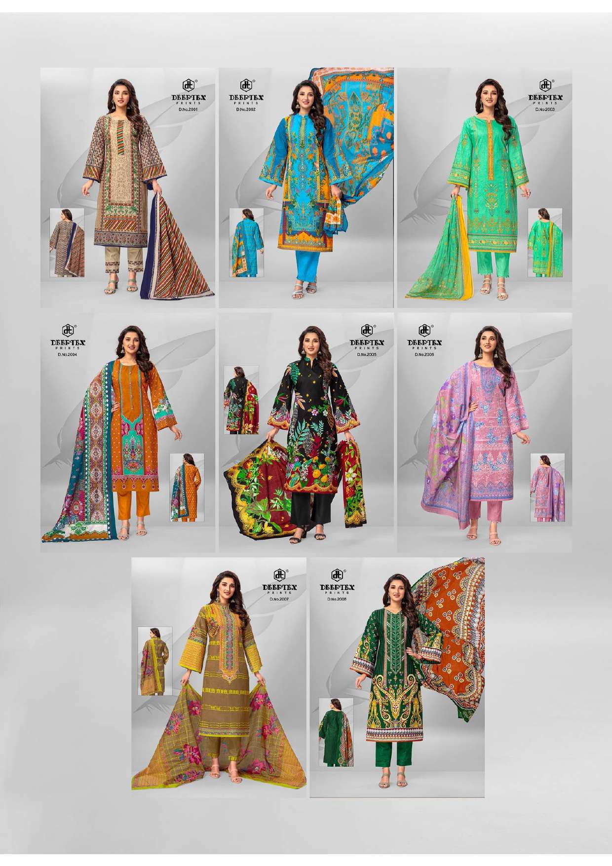 DEEPTEX PRINTS ROOHI ZARA VOL 2 LAWN COTTON SUIT
