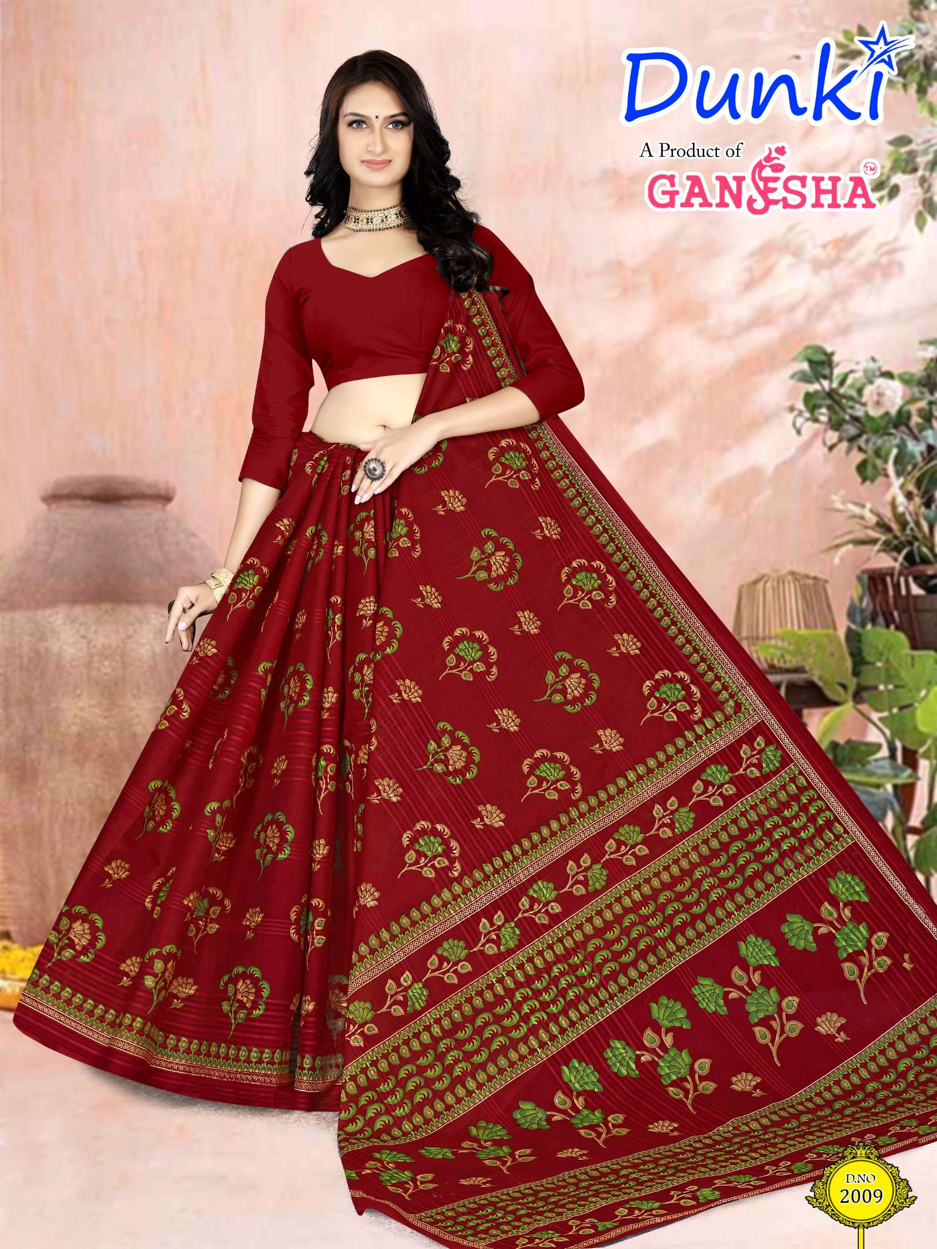 FALAK INTERNATIONAL DUNKI VOL 2 COTTON PRINTED SAREE