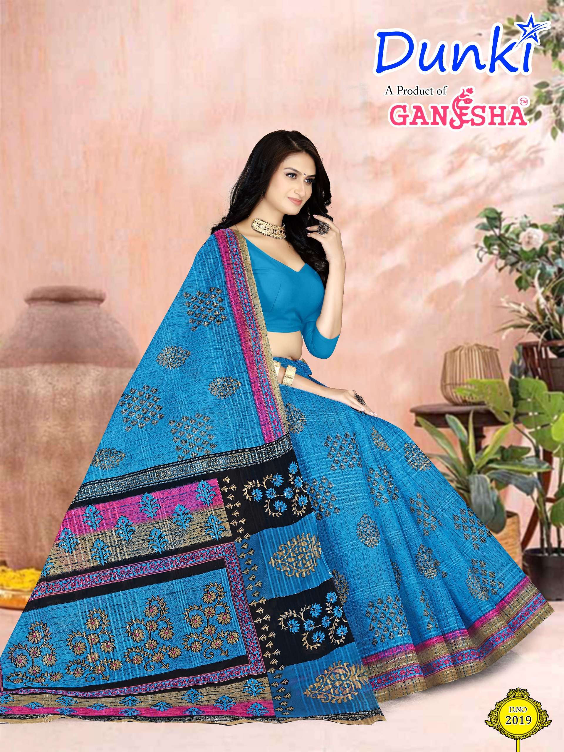 FALAK INTERNATIONAL DUNKI VOL 2 COTTON PRINTED SAREE