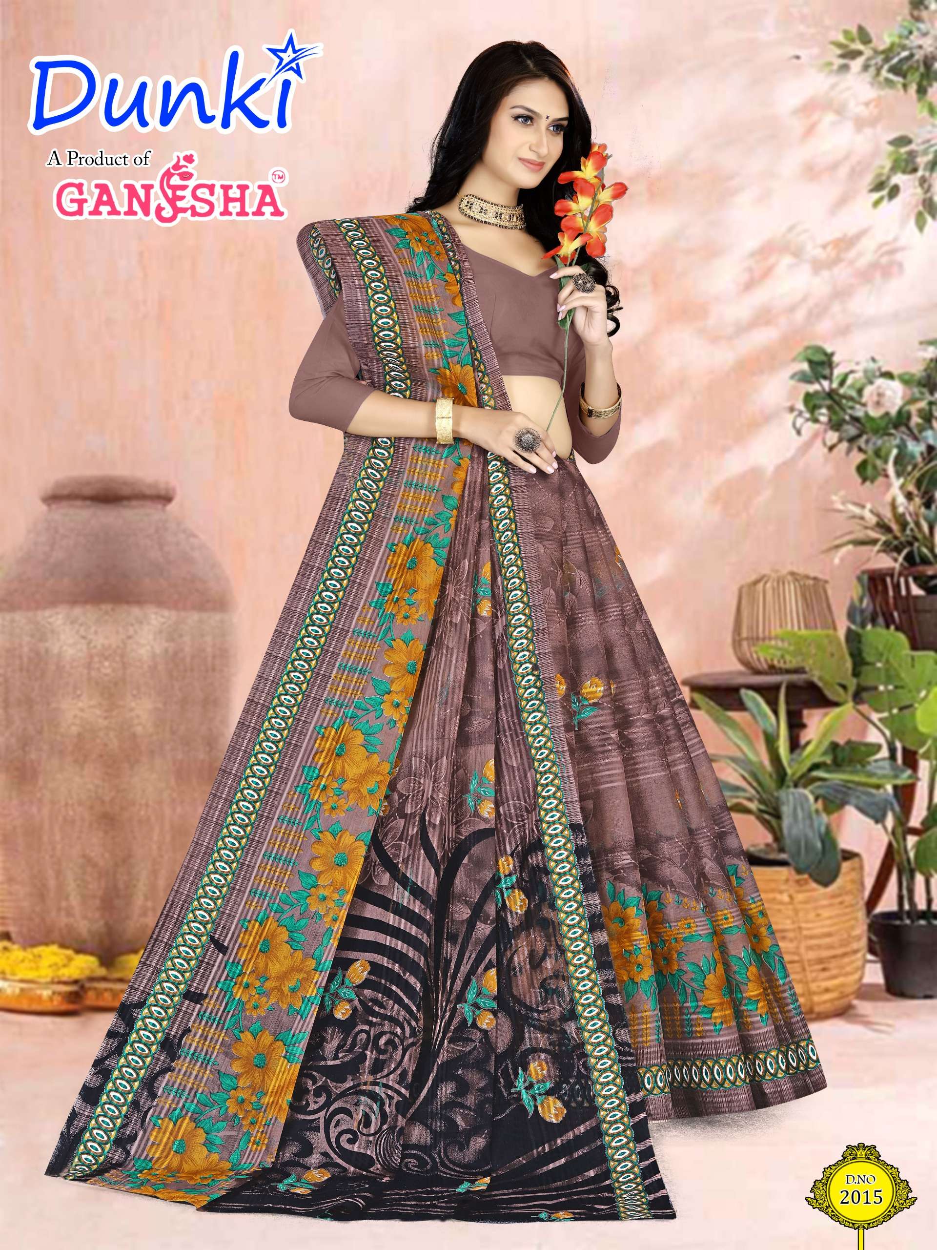 FALAK INTERNATIONAL DUNKI VOL 2 COTTON PRINTED SAREE