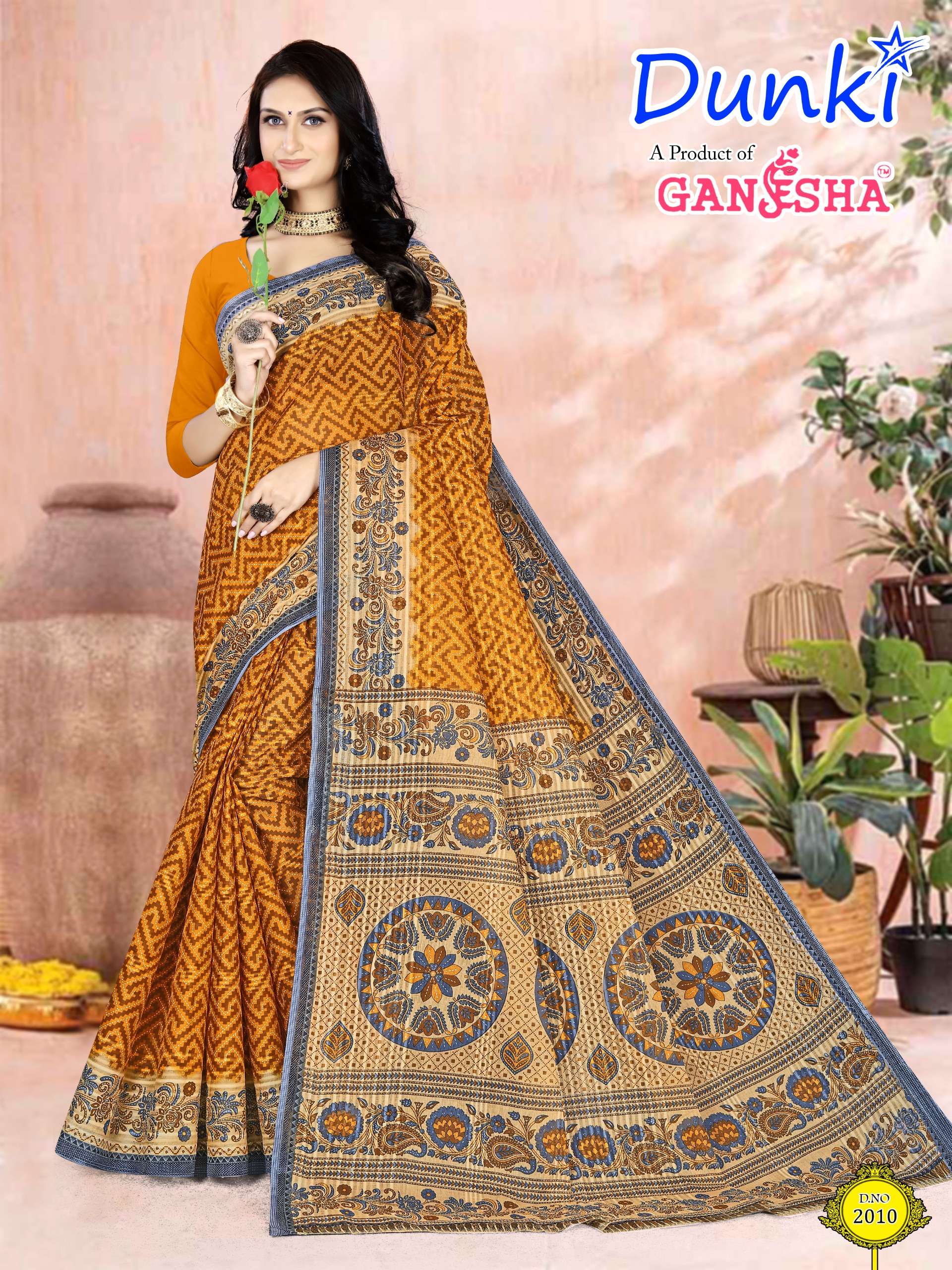 FALAK INTERNATIONAL DUNKI VOL 2 COTTON PRINTED SAREE