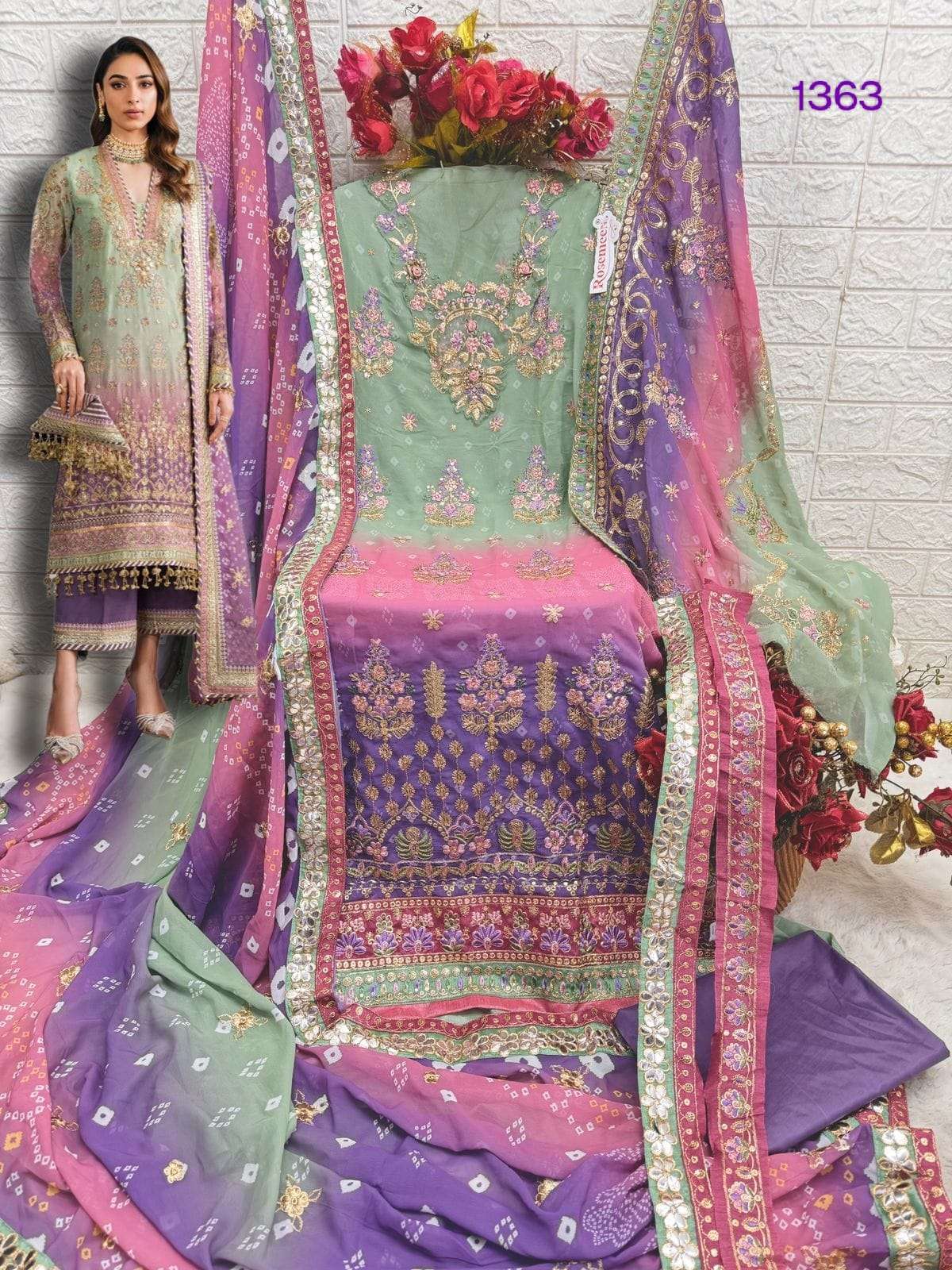 FEPIC ROSEMEEN C 1363 GEORGETTE BEAUTIFUL DESIGNER SUIT
