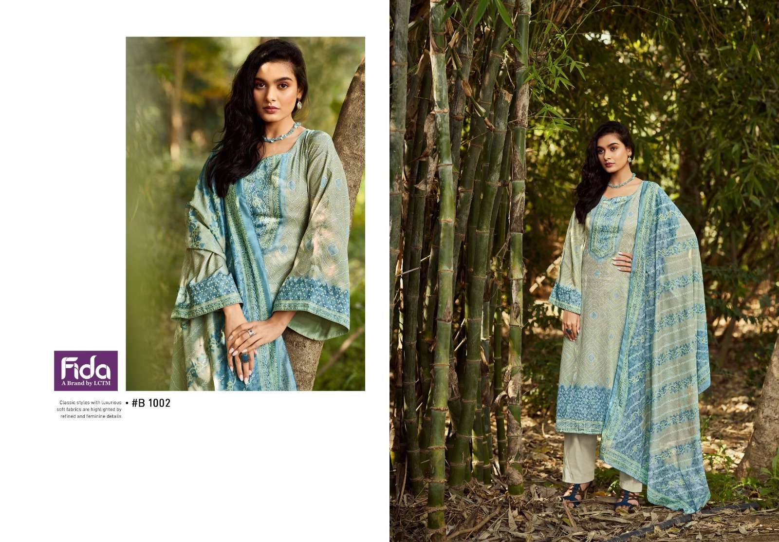 FIDA BANDHANI SATIN COTTON DIGITAL PRINT SUIT