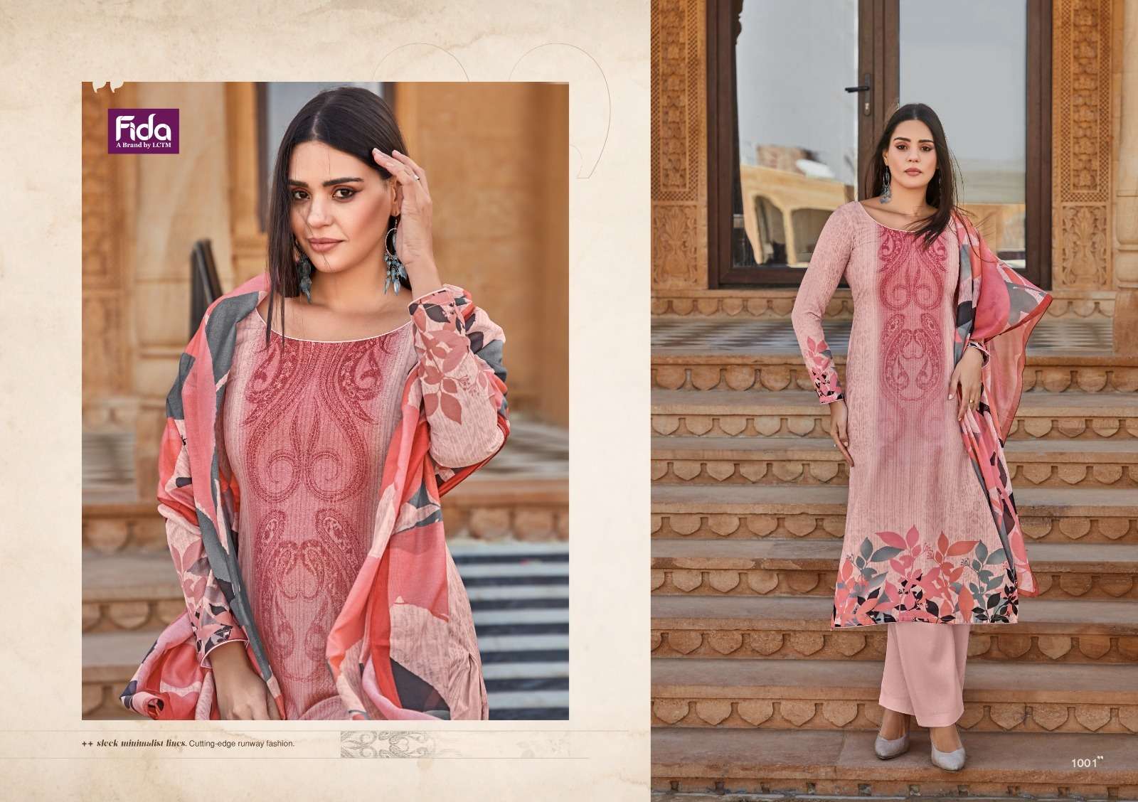 FIDA SHYLAH DIGITAL BLENDED COTTON SUIT