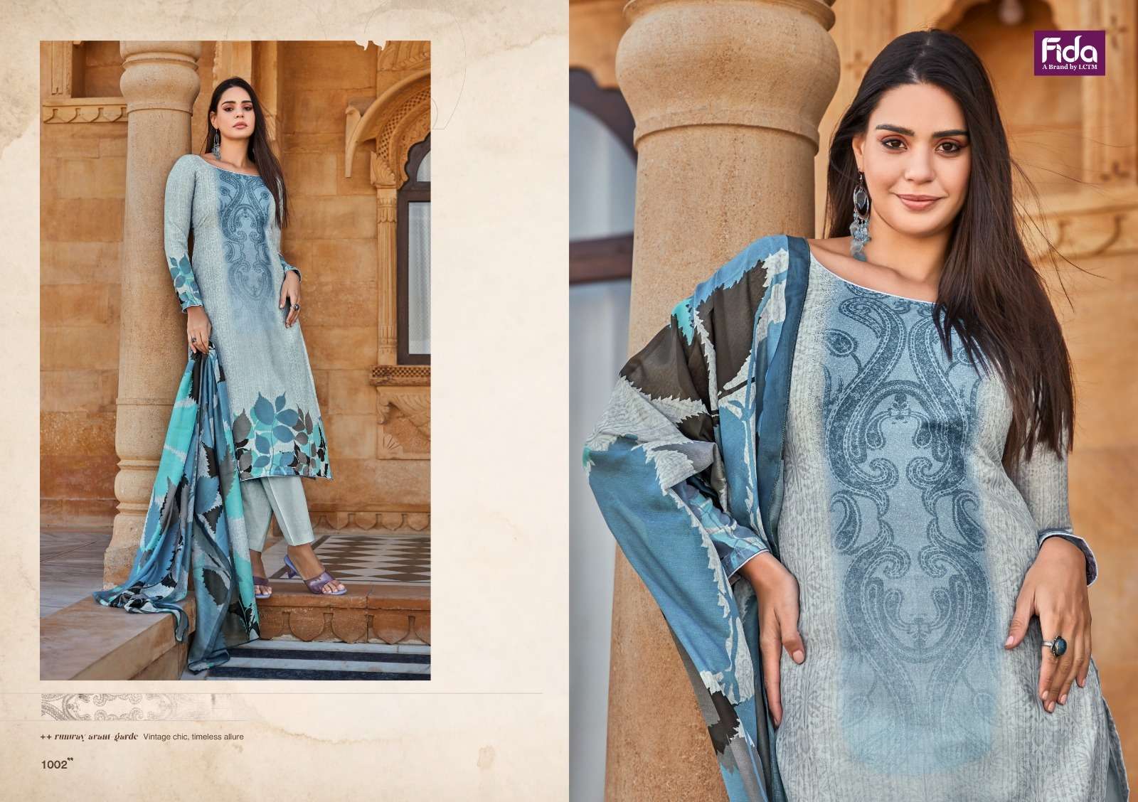 FIDA SHYLAH DIGITAL BLENDED COTTON SUIT