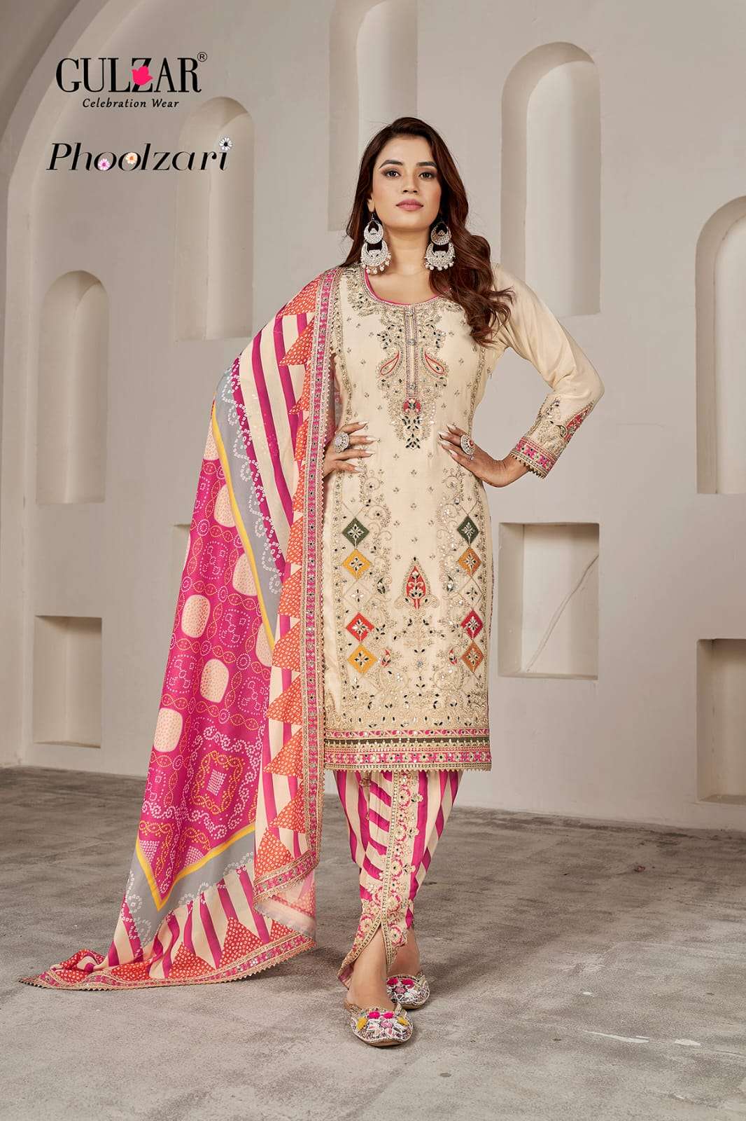 GULZAR PHOOLZARI HEAVY DESIGNER READY MADE SUIT