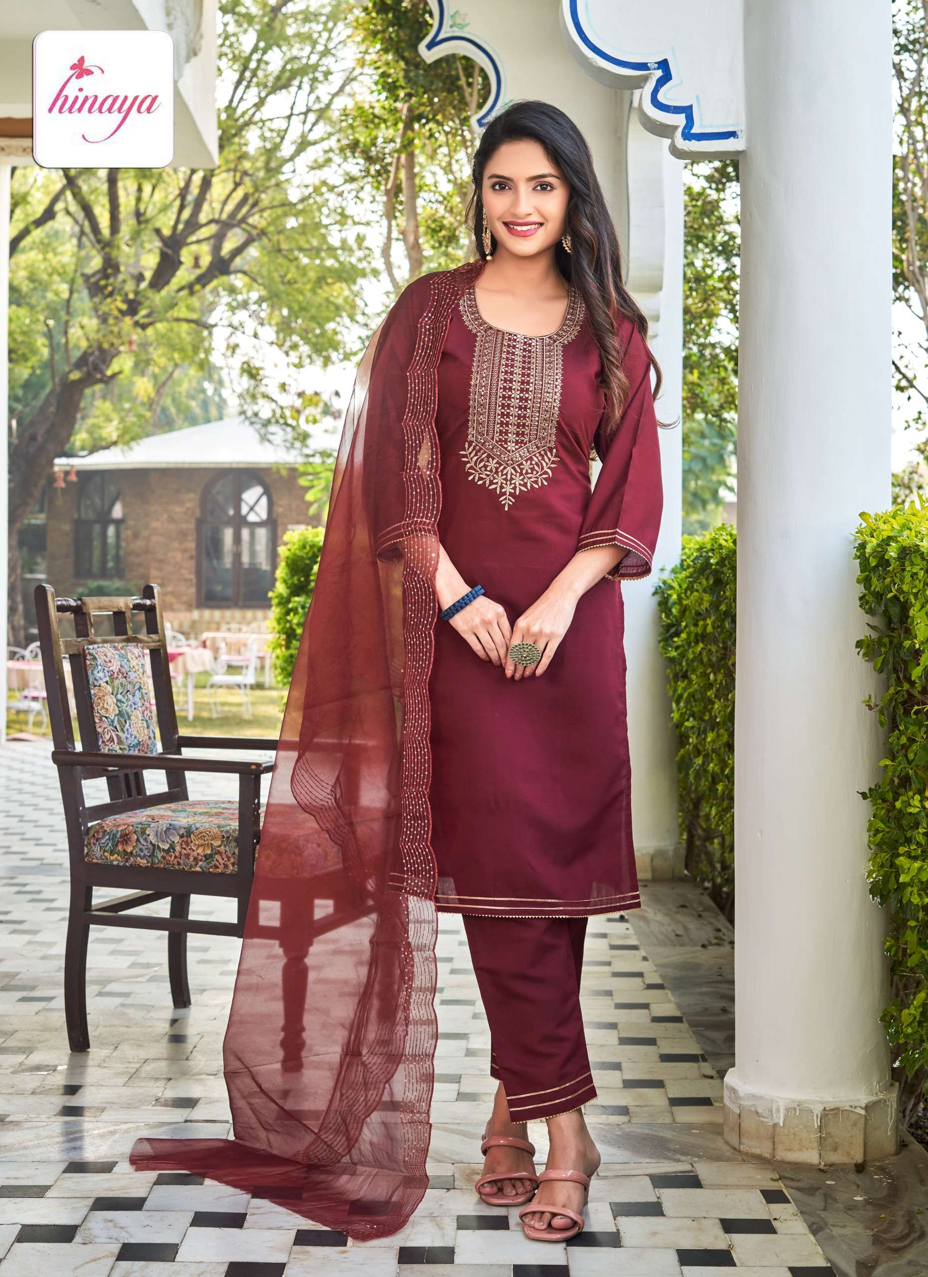HINAYA ALEXA VOL 1 FANCY DESIGNER KURTI COMBO SET