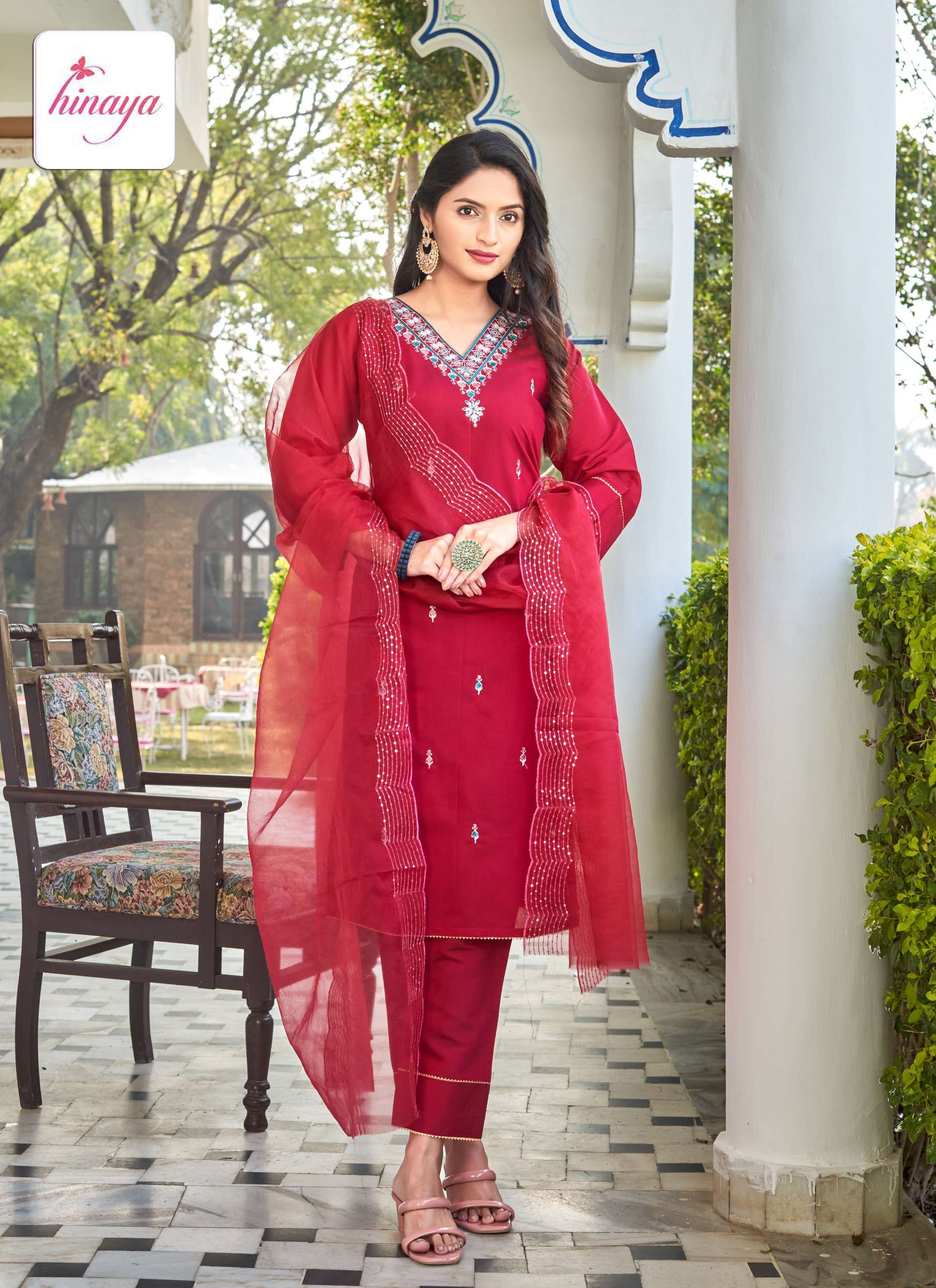 HINAYA ALEXA VOL 1 FANCY DESIGNER KURTI COMBO SET