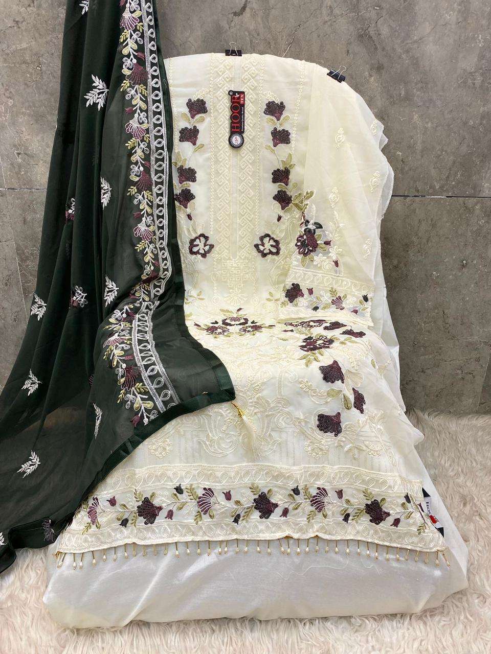 HOOR TEX H 252 GEORGETTE FANCY DESIGNER SUIT