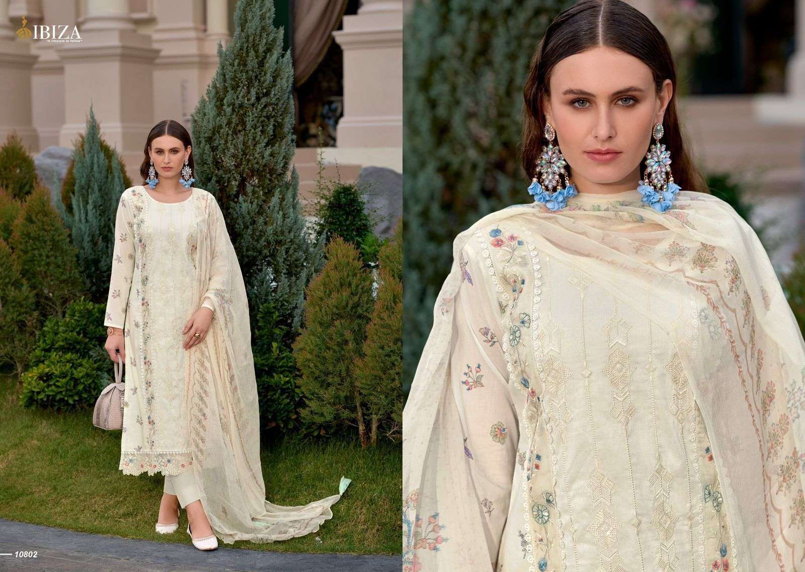 IBIZA LAVESTA LAWN COTTON EMBROIDERY DESIGNER SUIT