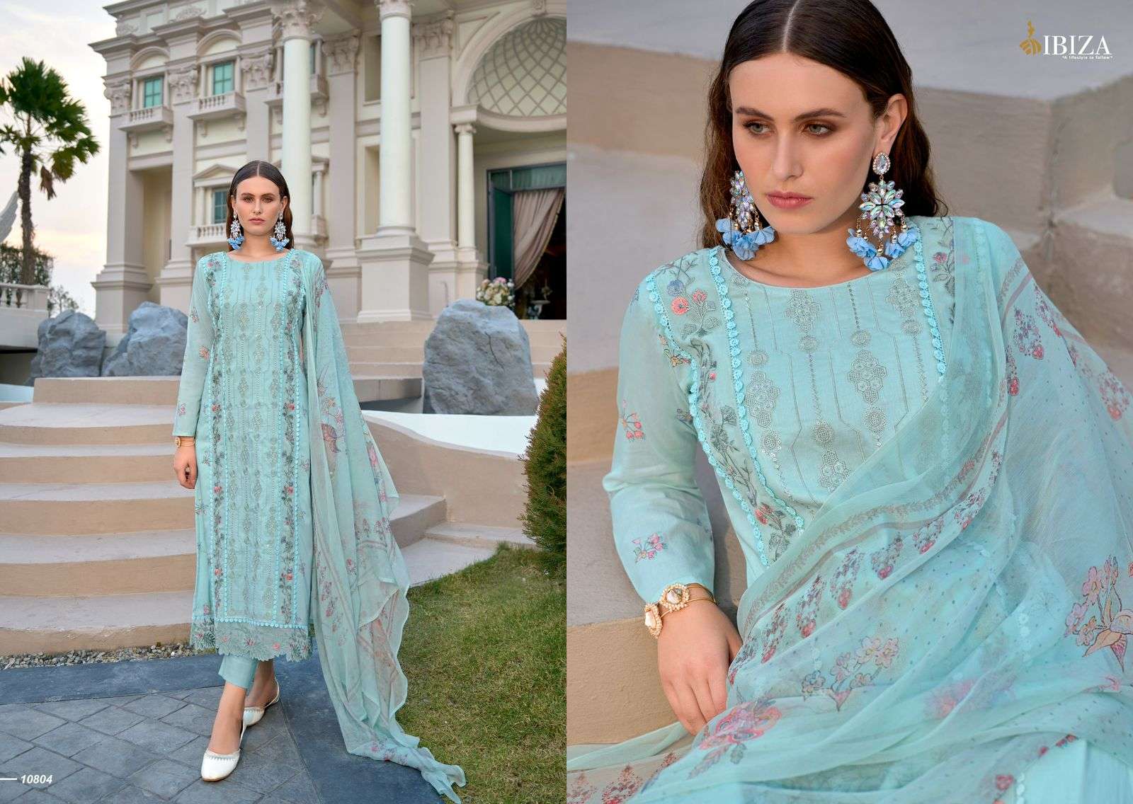 IBIZA LAVESTA LAWN COTTON EMBROIDERY DESIGNER SUIT