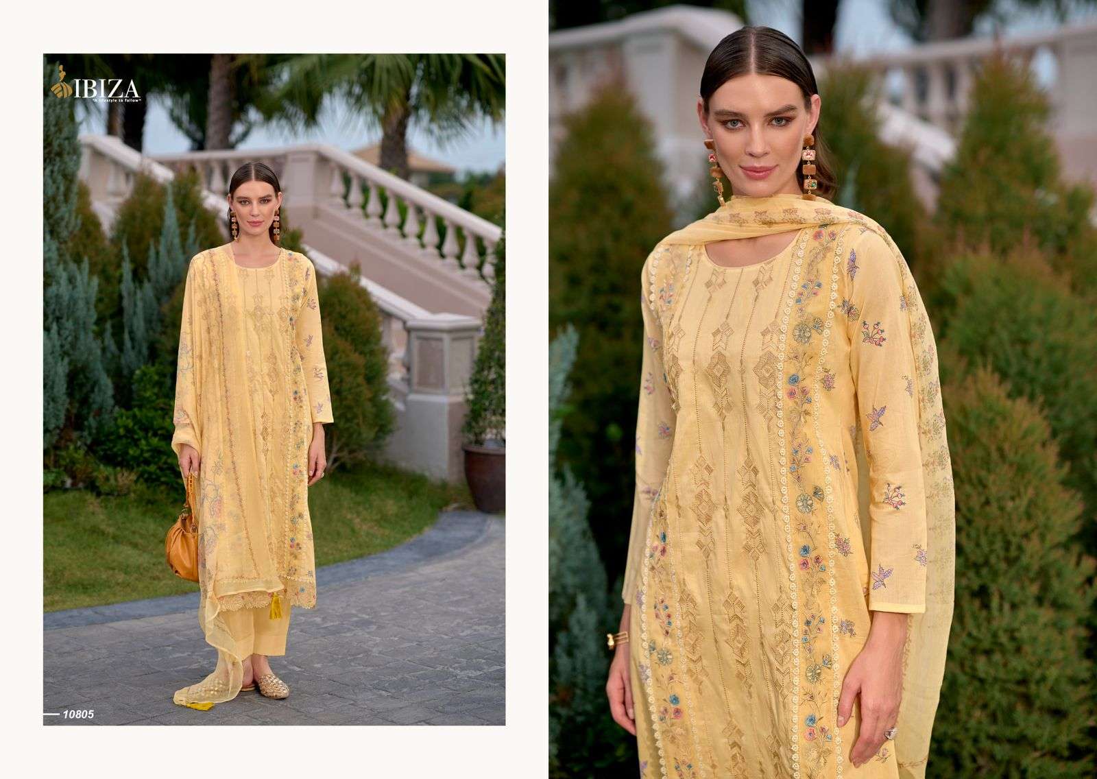 IBIZA LAVESTA LAWN COTTON EMBROIDERY DESIGNER SUIT