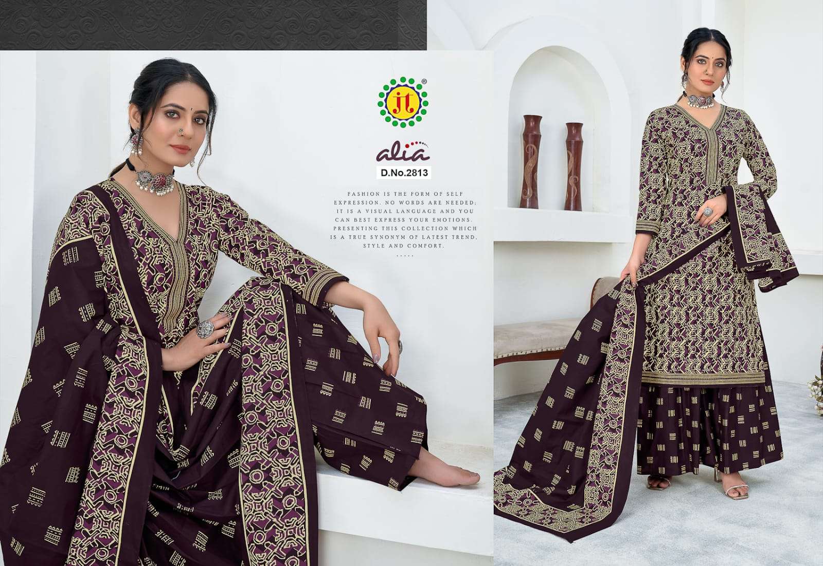 JT ALIA VOL 28 COTTON DRESS MATERIAL