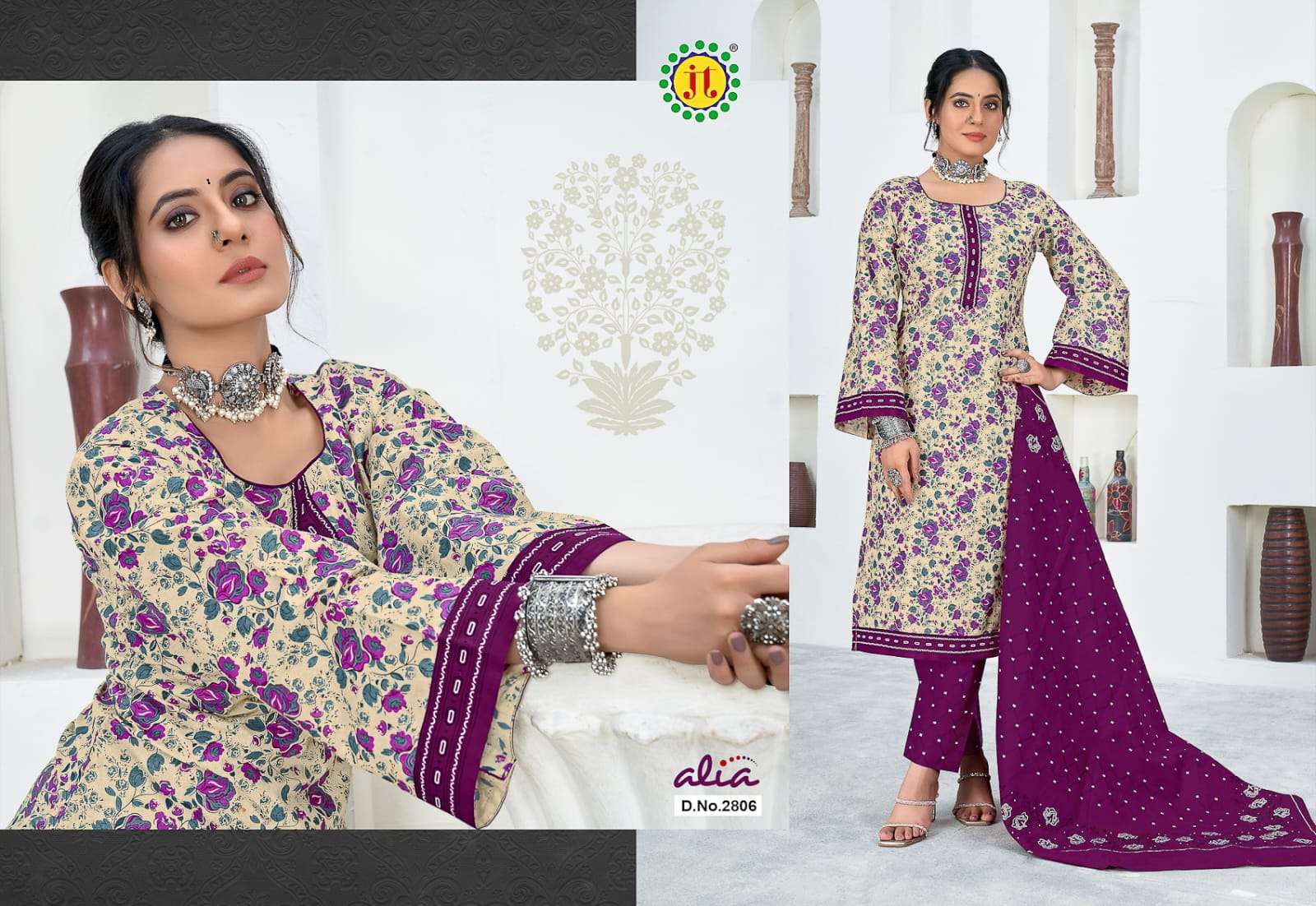 JT ALIA VOL 28 COTTON DRESS MATERIAL
