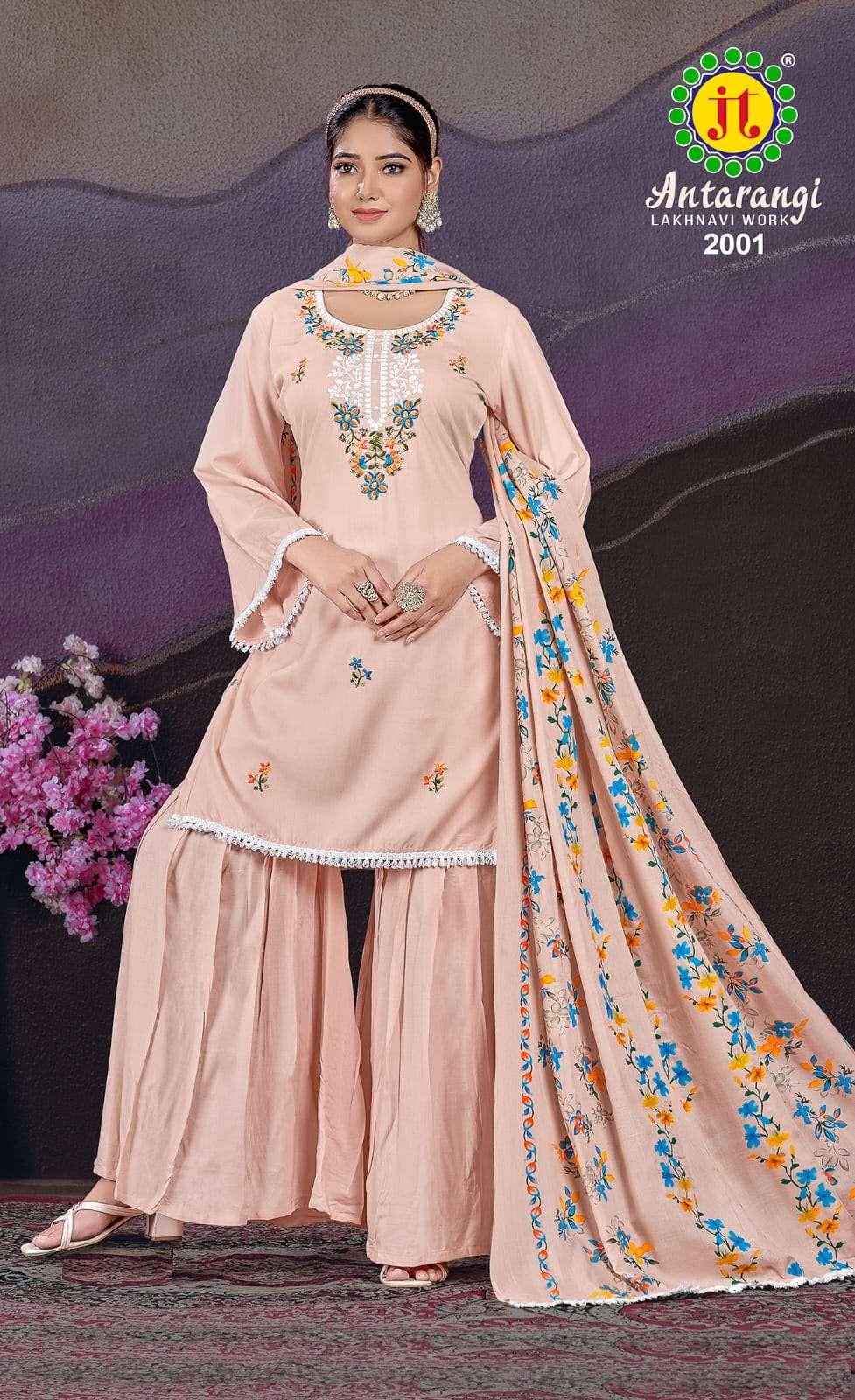 JT ANTARANGI VOL 2 RAYON FANCY WORK SUIT
